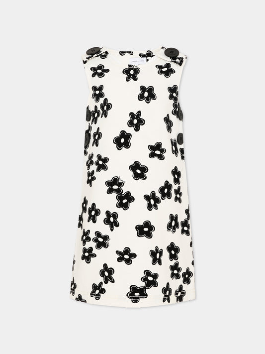Vestito multicolor per bambina con fiori,Marc Jacobs,W60721 126
