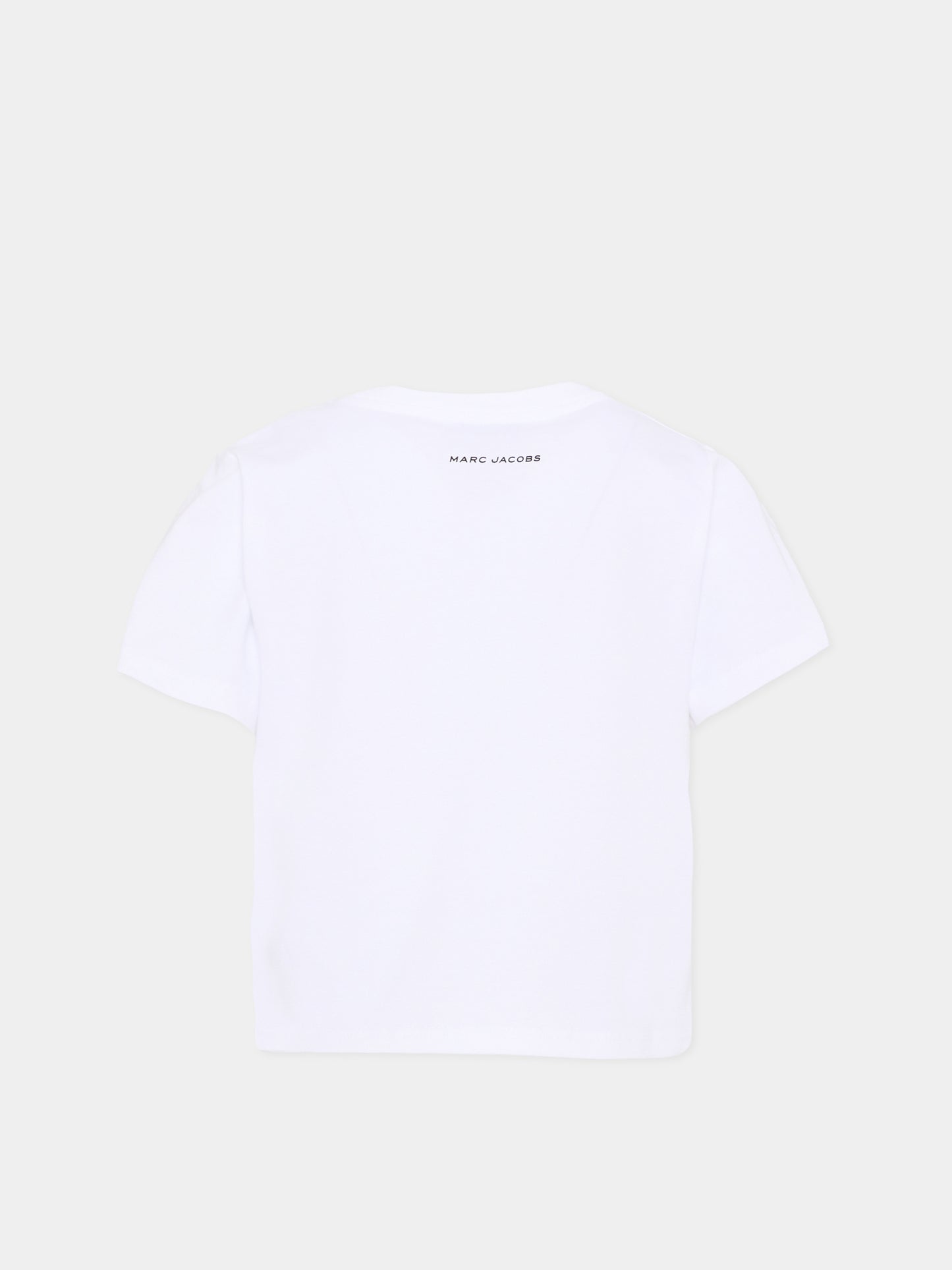 T-shirt bianca per bambina con margherita,Marc Jacobs,W60735 10P