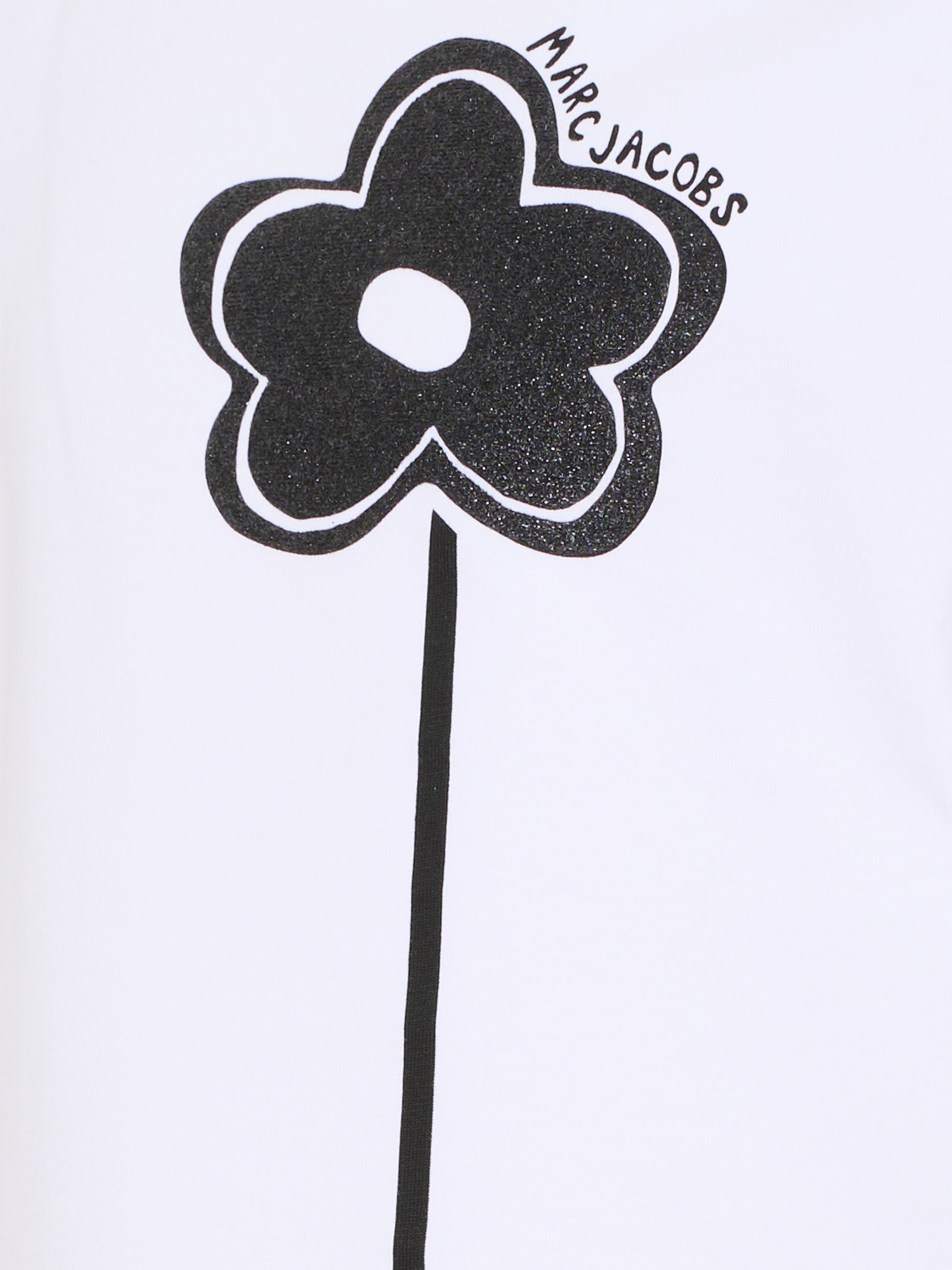T-shirt bianca per bambina con margherita,Marc Jacobs,W60735 10P