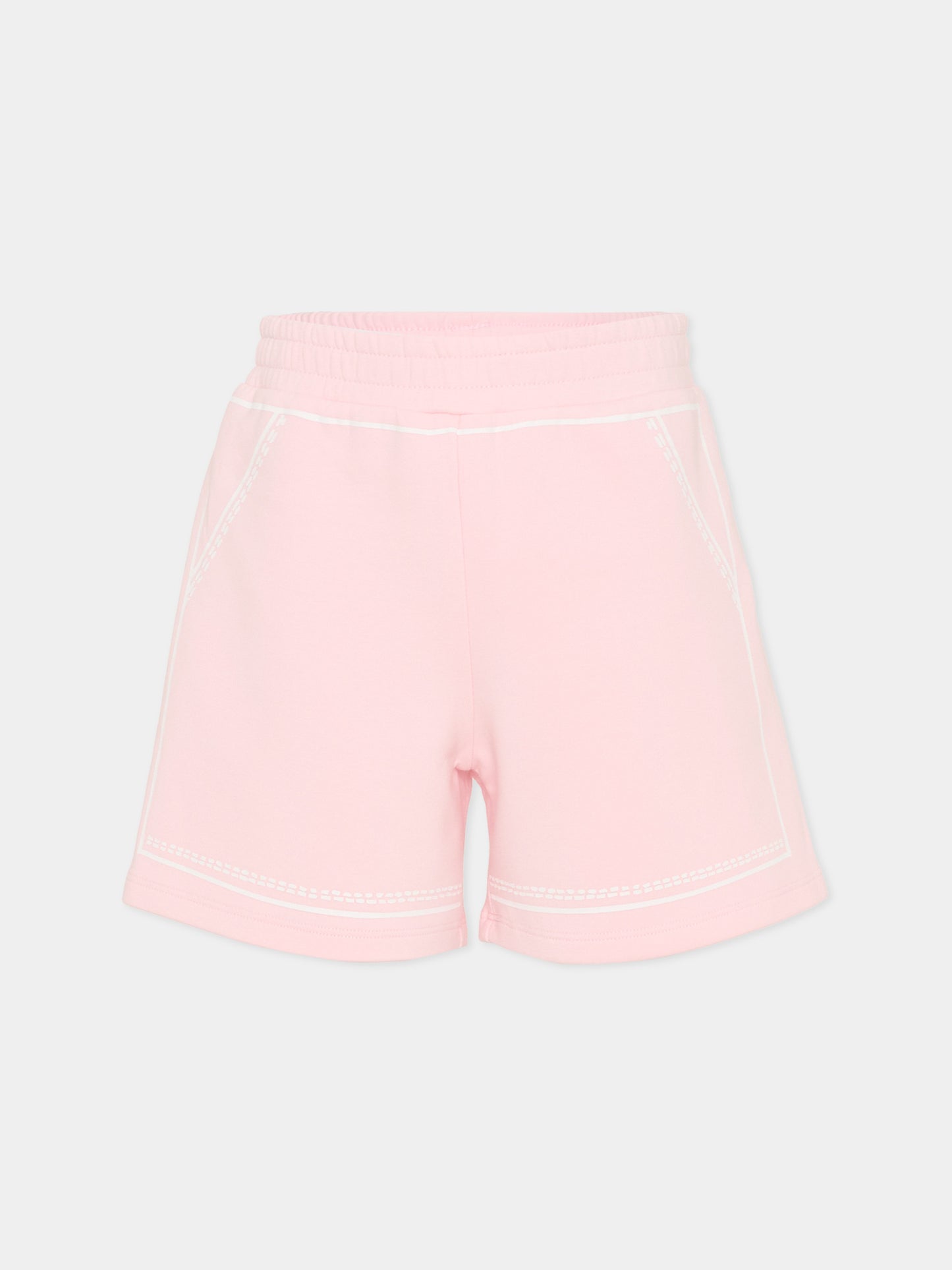 Shorts rosa per bambina con margherita,Marc Jacobs,W60736 475