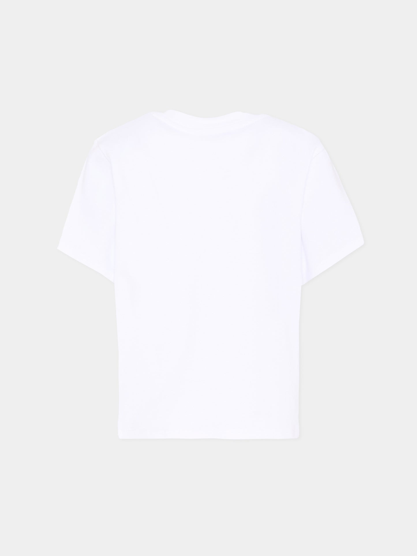 T-Shirt bianca per bambina con stampa marsupio,Marc Jacobs,W60742 10P