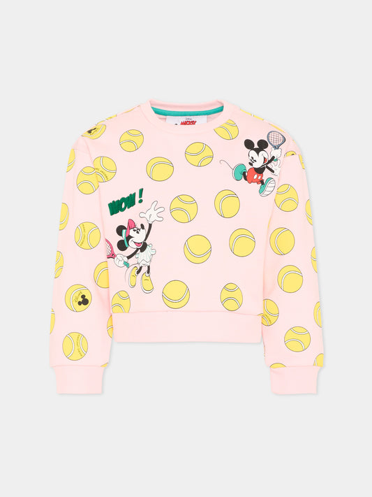 Felpa rosa per bambina con Minnie,Marc Jacobs,W60748 475