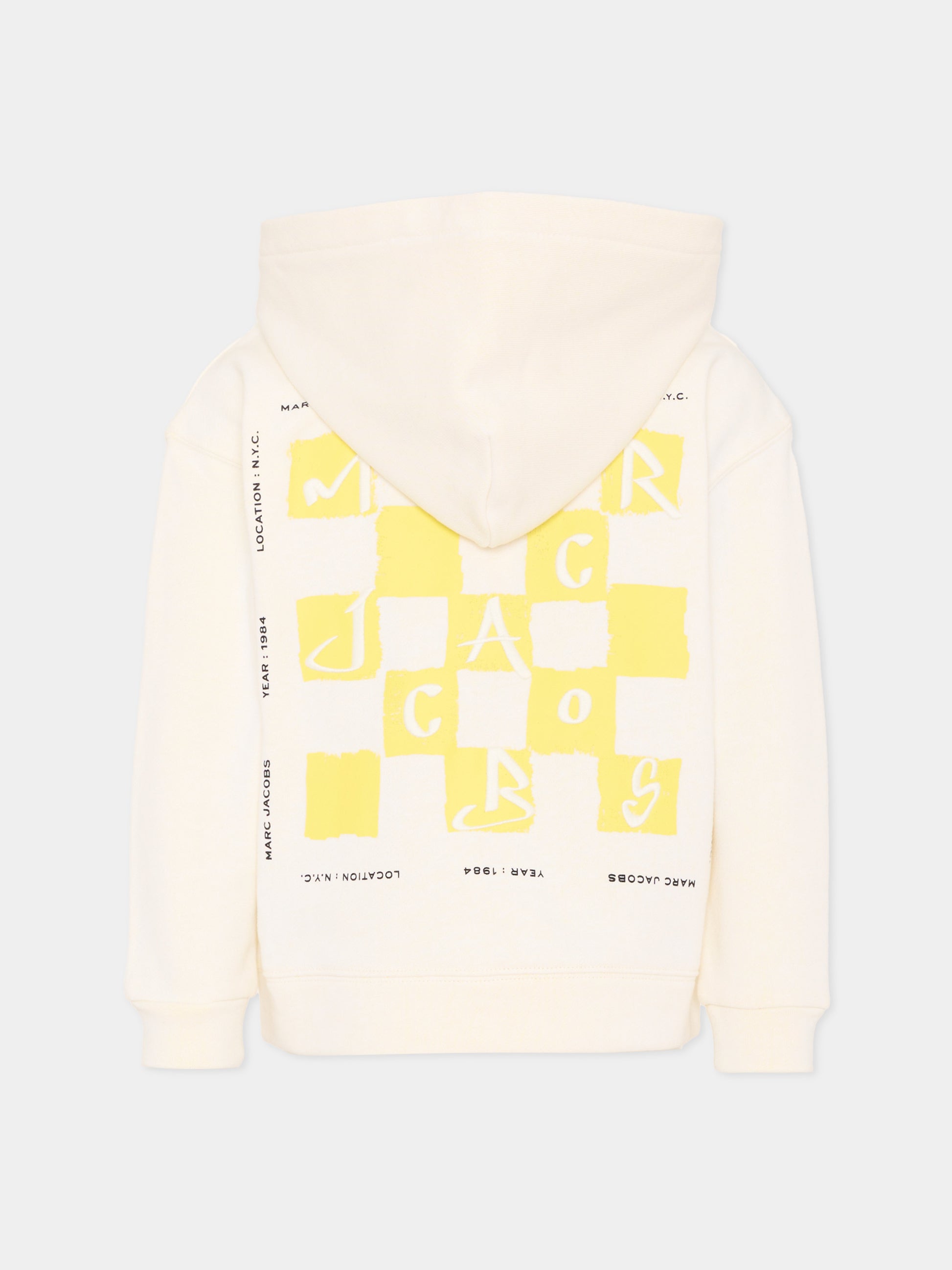 Felpa gialla per bambini con logo,Marc Jacobs,W60776 N05
