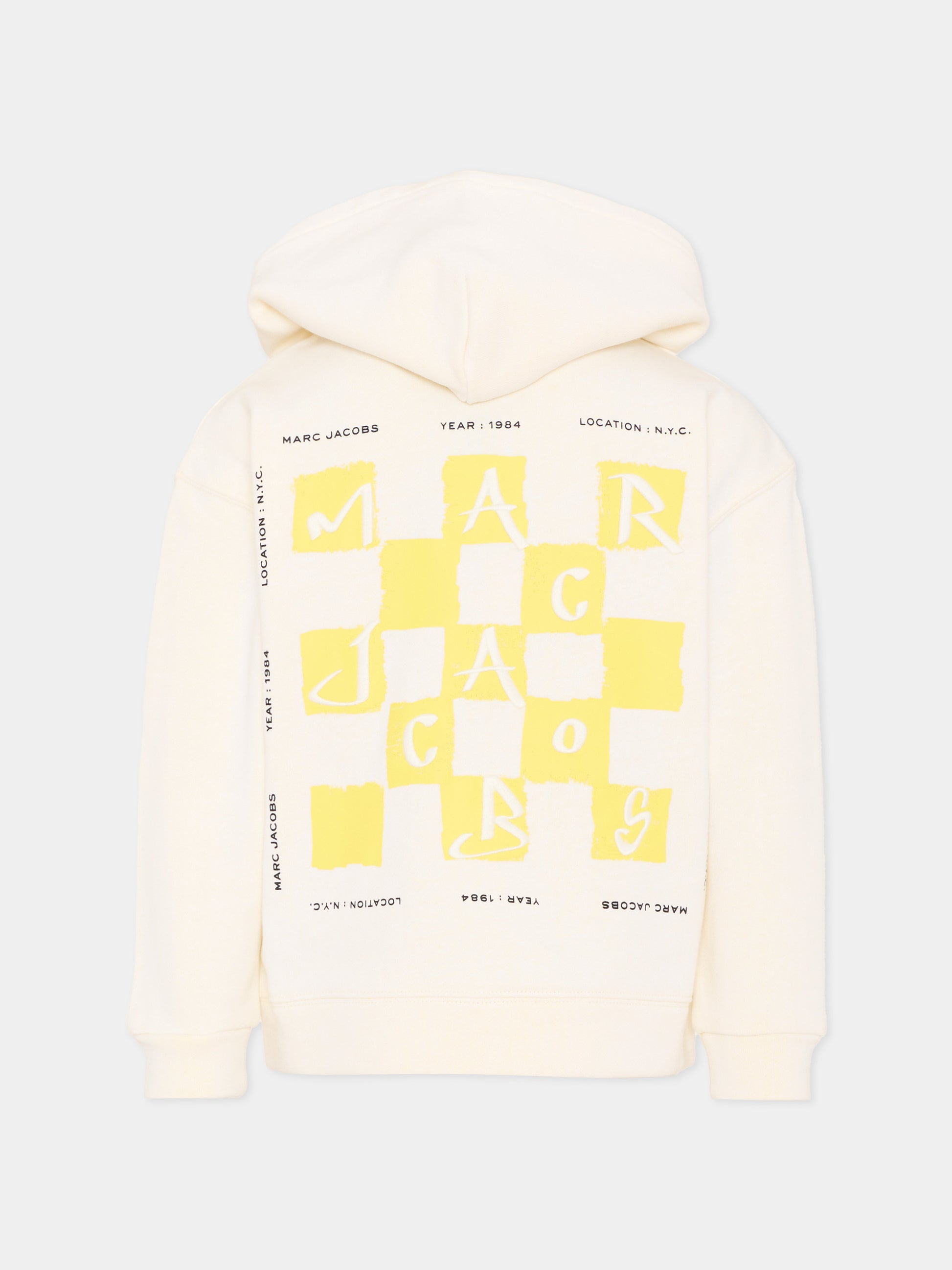 Felpa gialla per bambini con logo,Marc Jacobs,W60776 N05