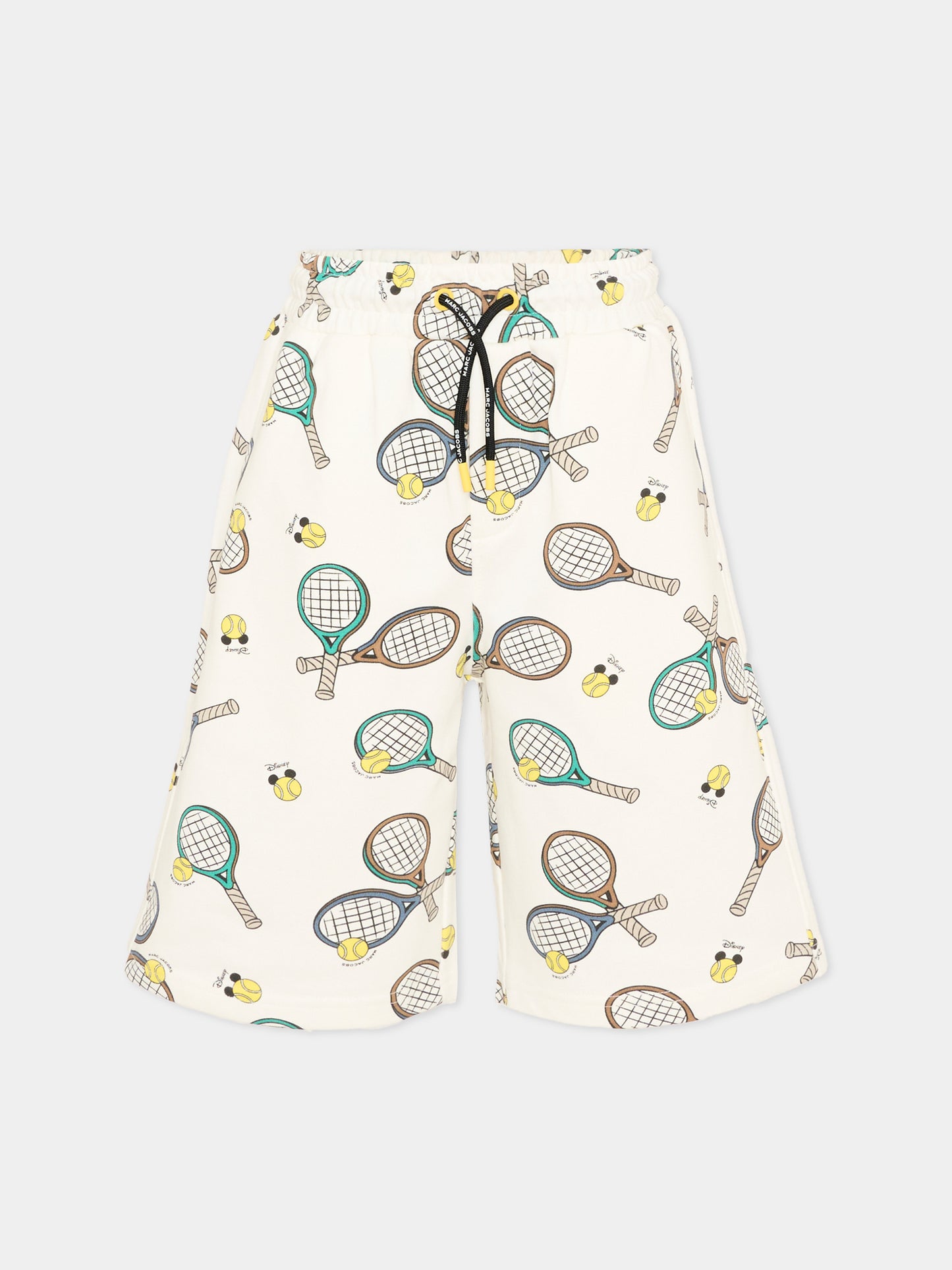 Shorts sportivi avorio per bambino stampa tennis,Marc Jacobs,W60782 126