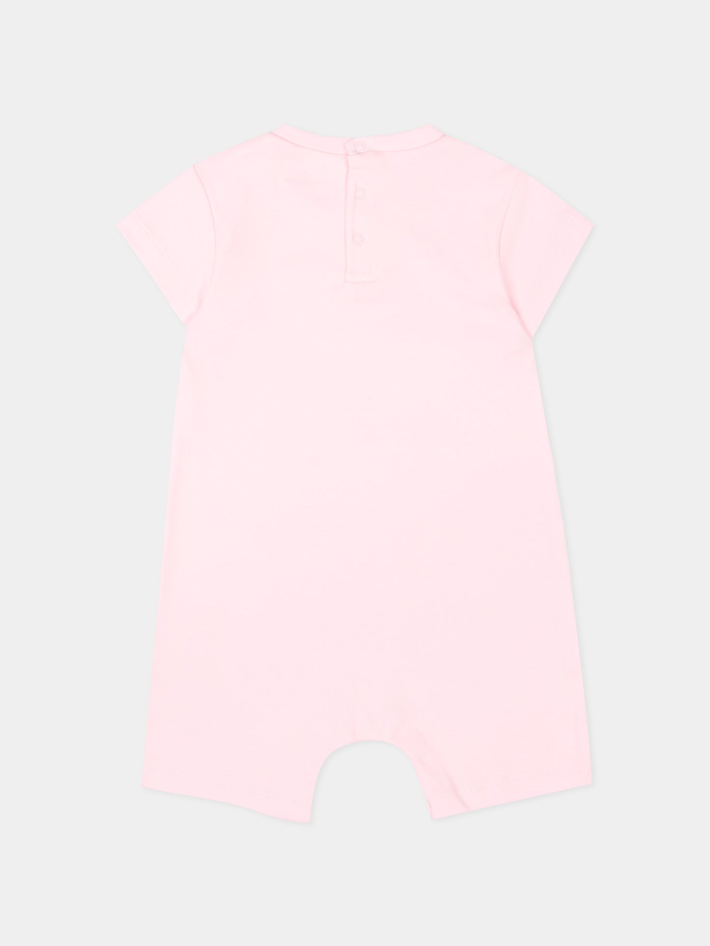 Pagliaccetto rosa per neonata con stampa borsa,Marc Jacobs,W60807 475