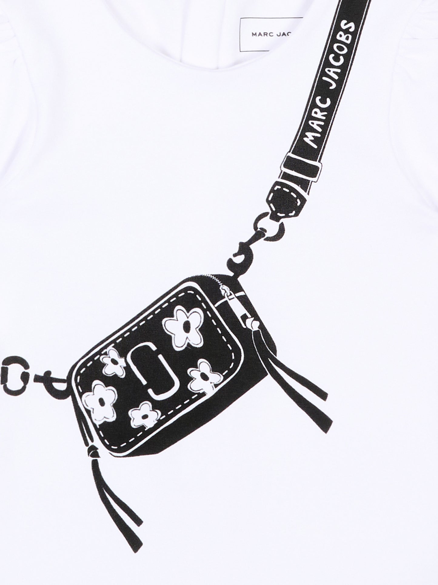 Vestito bianco per neonata con stampa borsa,Marc Jacobs,W60809 10P