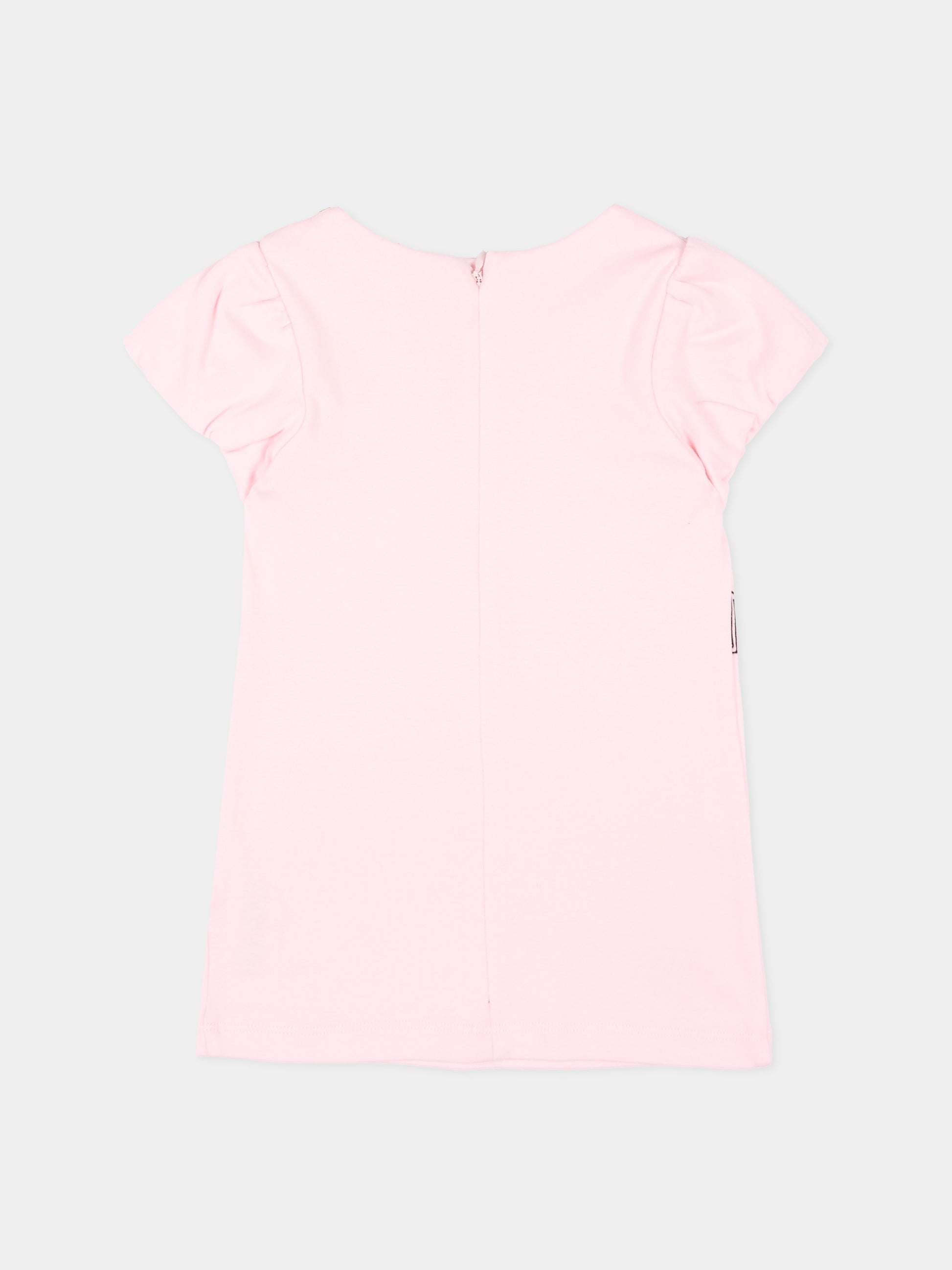 Vestito rosa per neonata con stampa borsa,Marc Jacobs,W60809 475