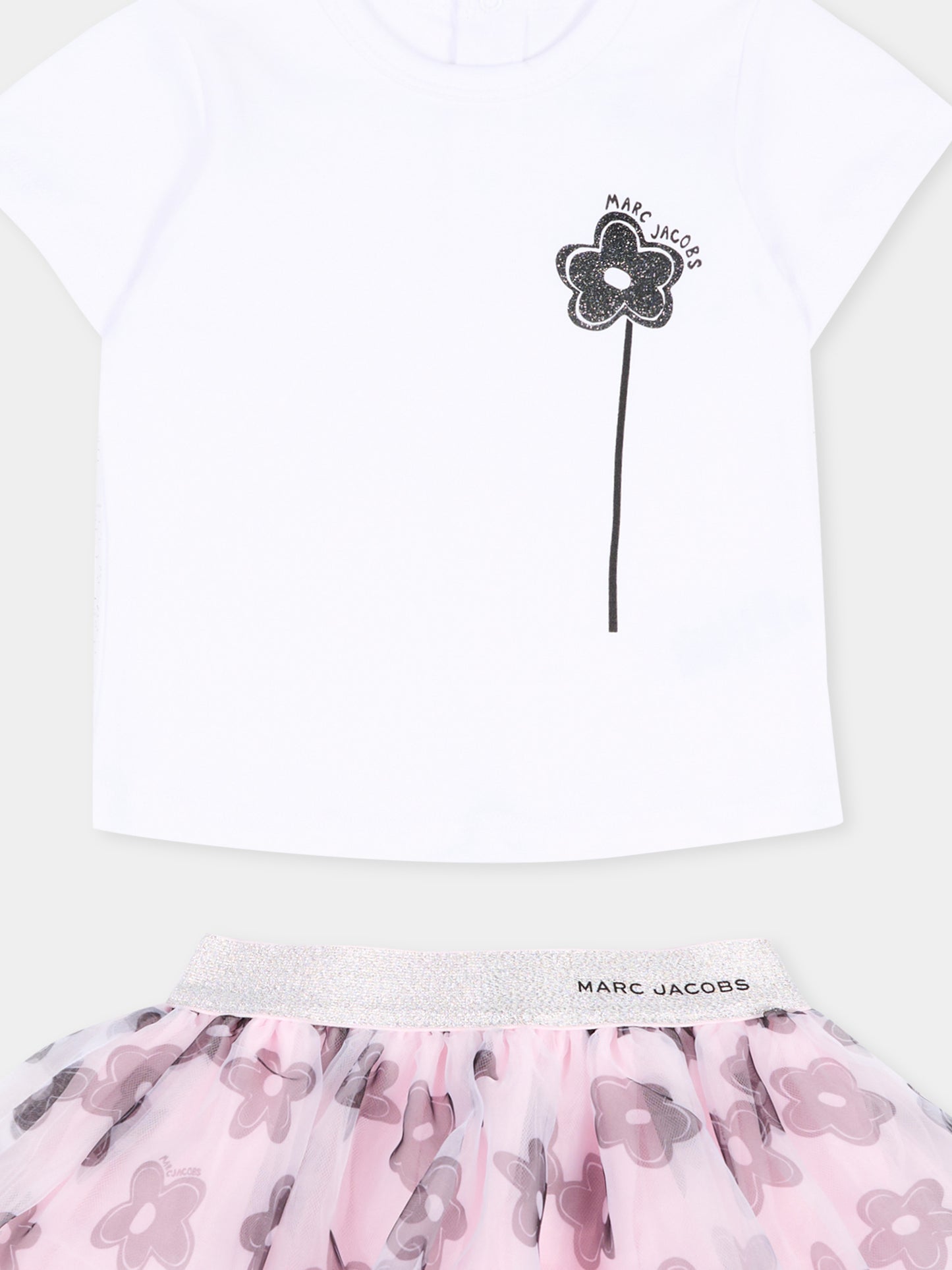 Completo multicolor per neonata con fiori,Marc Jacobs,W60813 10P