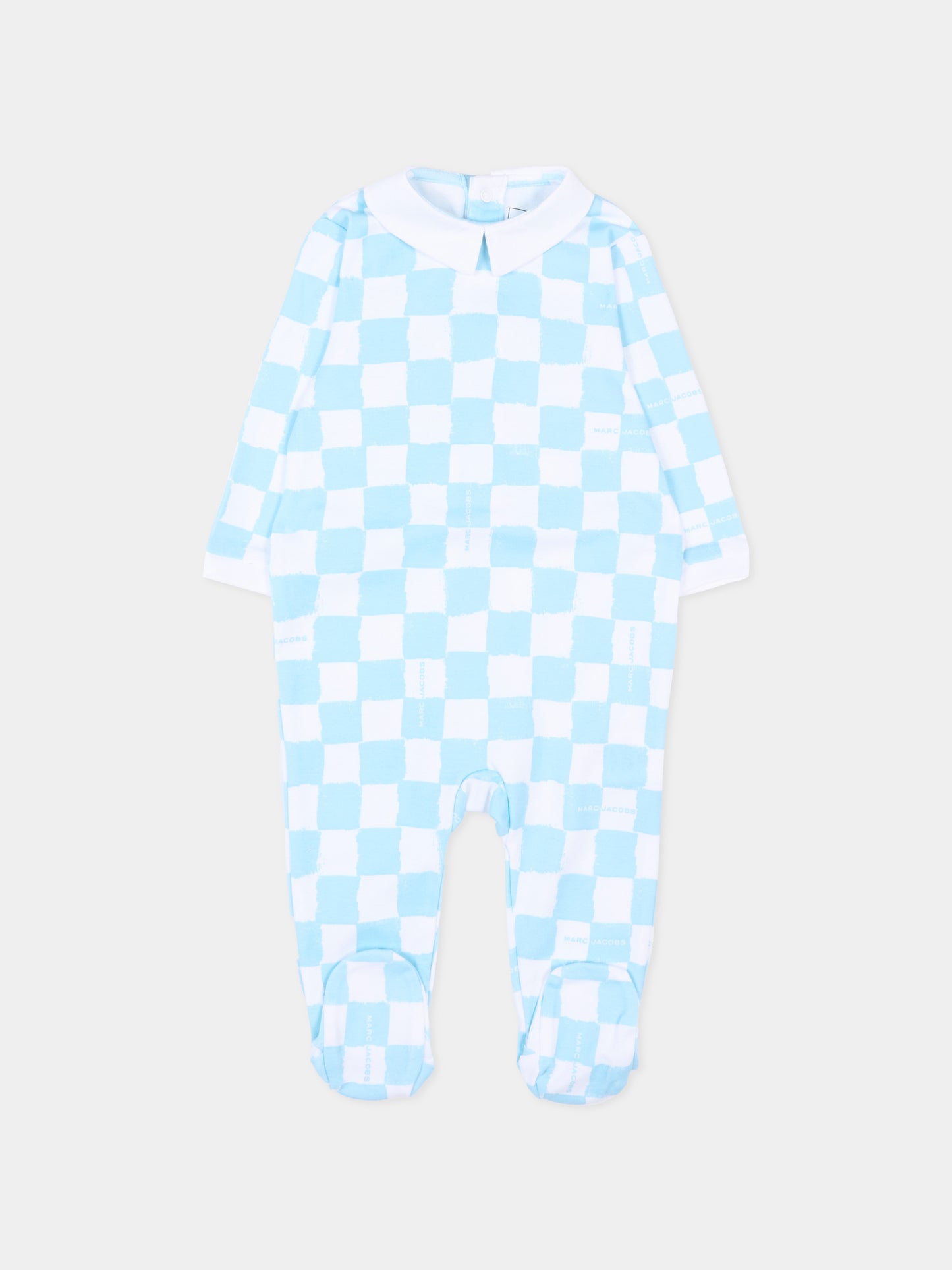 Set tutina celeste per neonato con logo,Marc Jacobs,W60814 77B