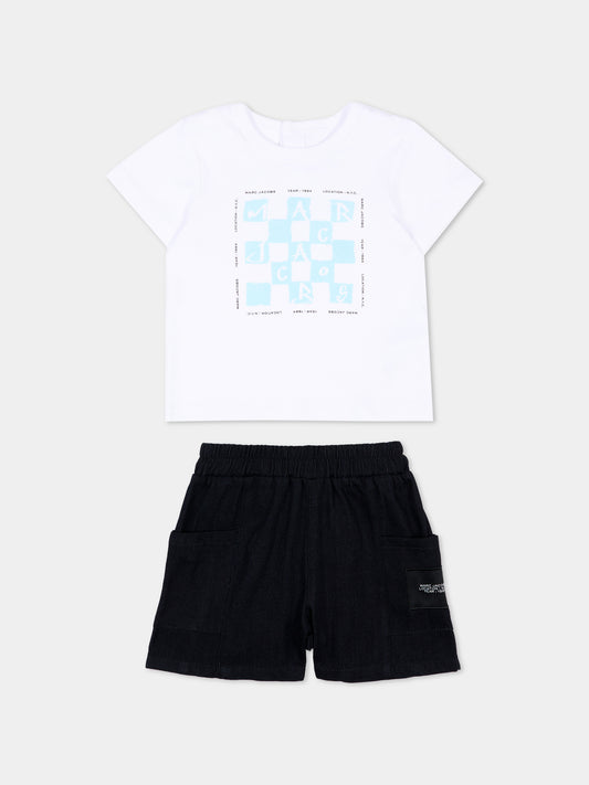 Completo sportivo multicolor per neonato con logo,Marc Jacobs,W60817 N48