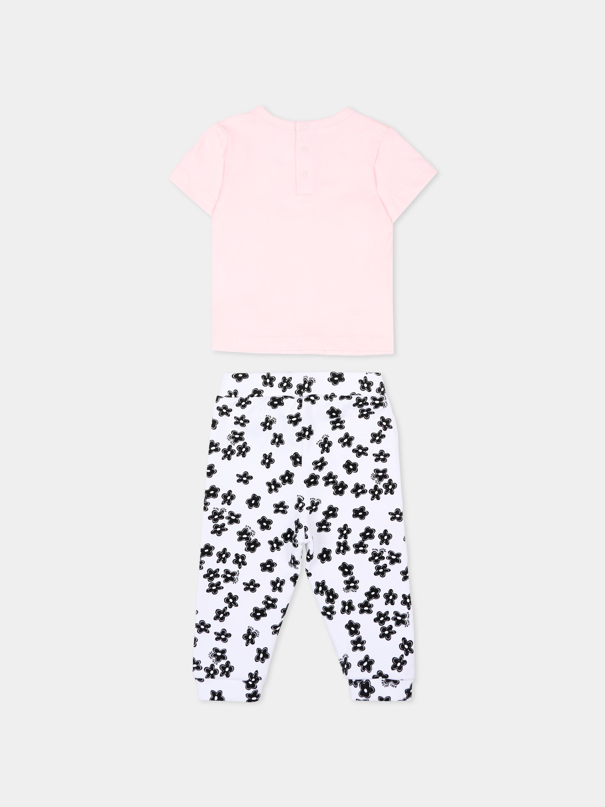 Completo sportivo multicolor per neonata con fiori,Marc Jacobs,W60818 475