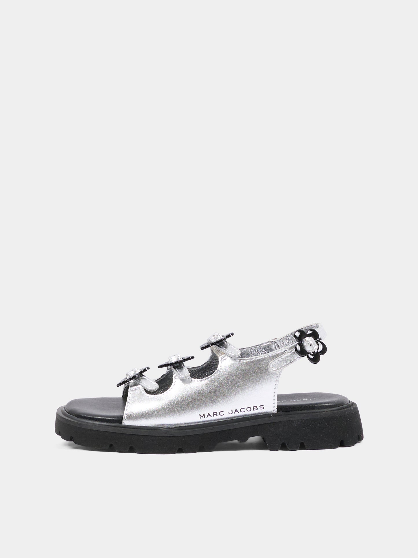 Sandali argento per bambina con margherita,Marc Jacobs,W60822 016