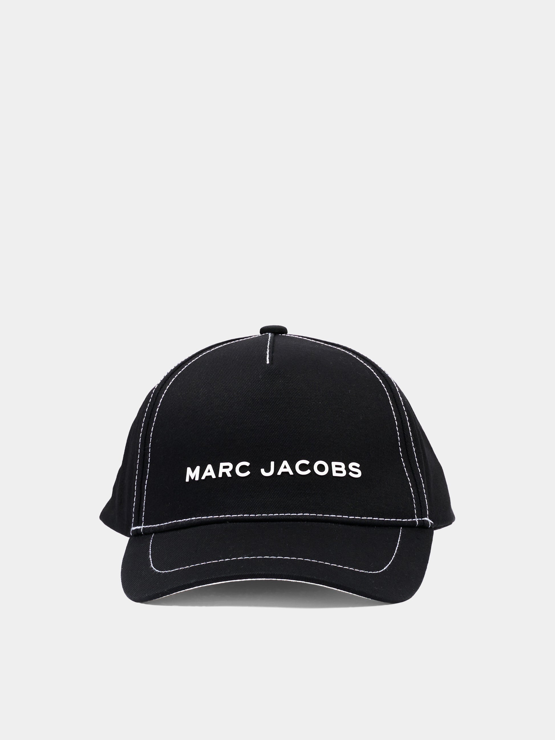 Cappello con visiera nero per bambini con logo,Marc Jacobs,W60844 09B