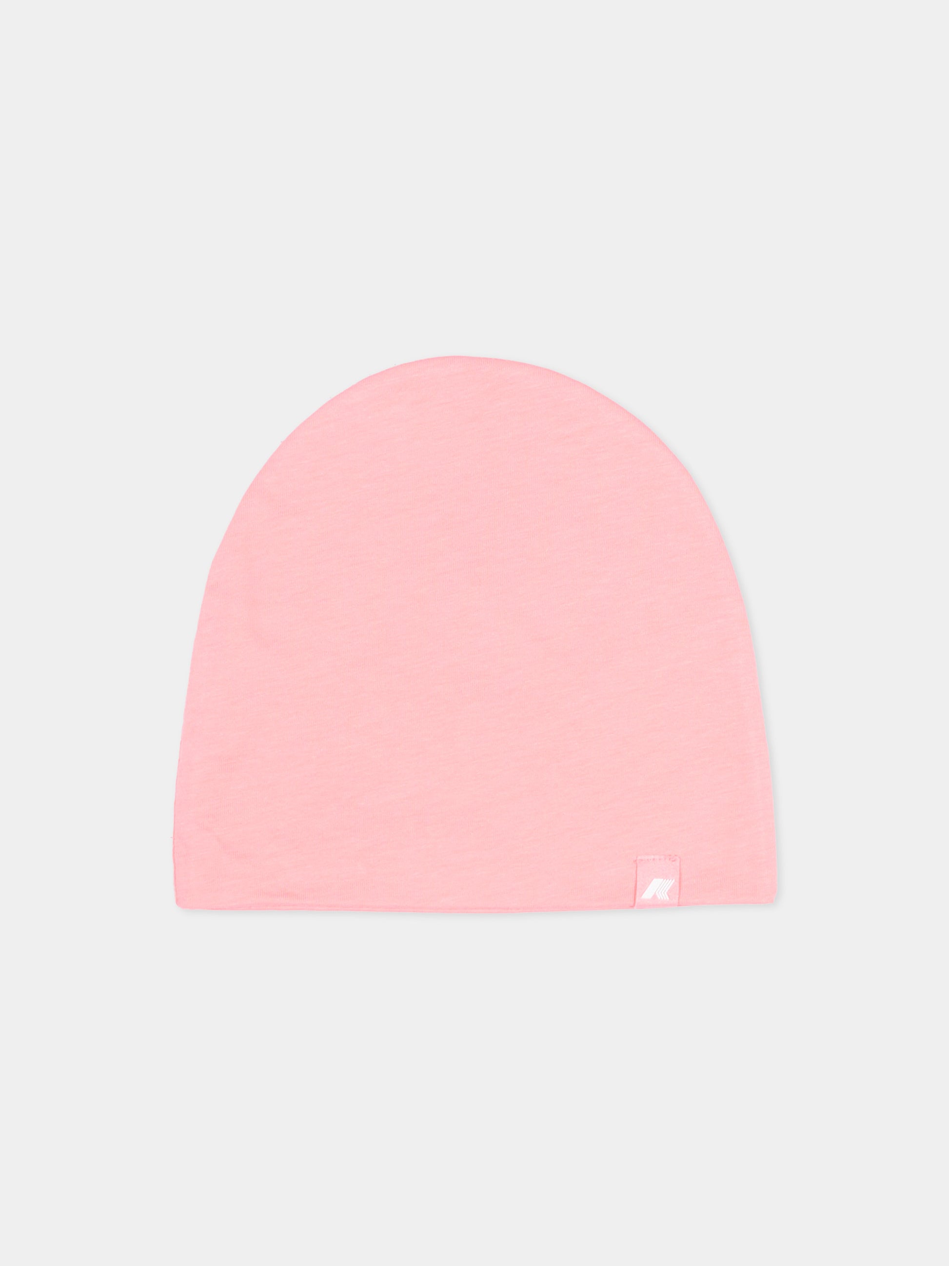 Berretto rosa per bambina,K-way,K4136LW Q28