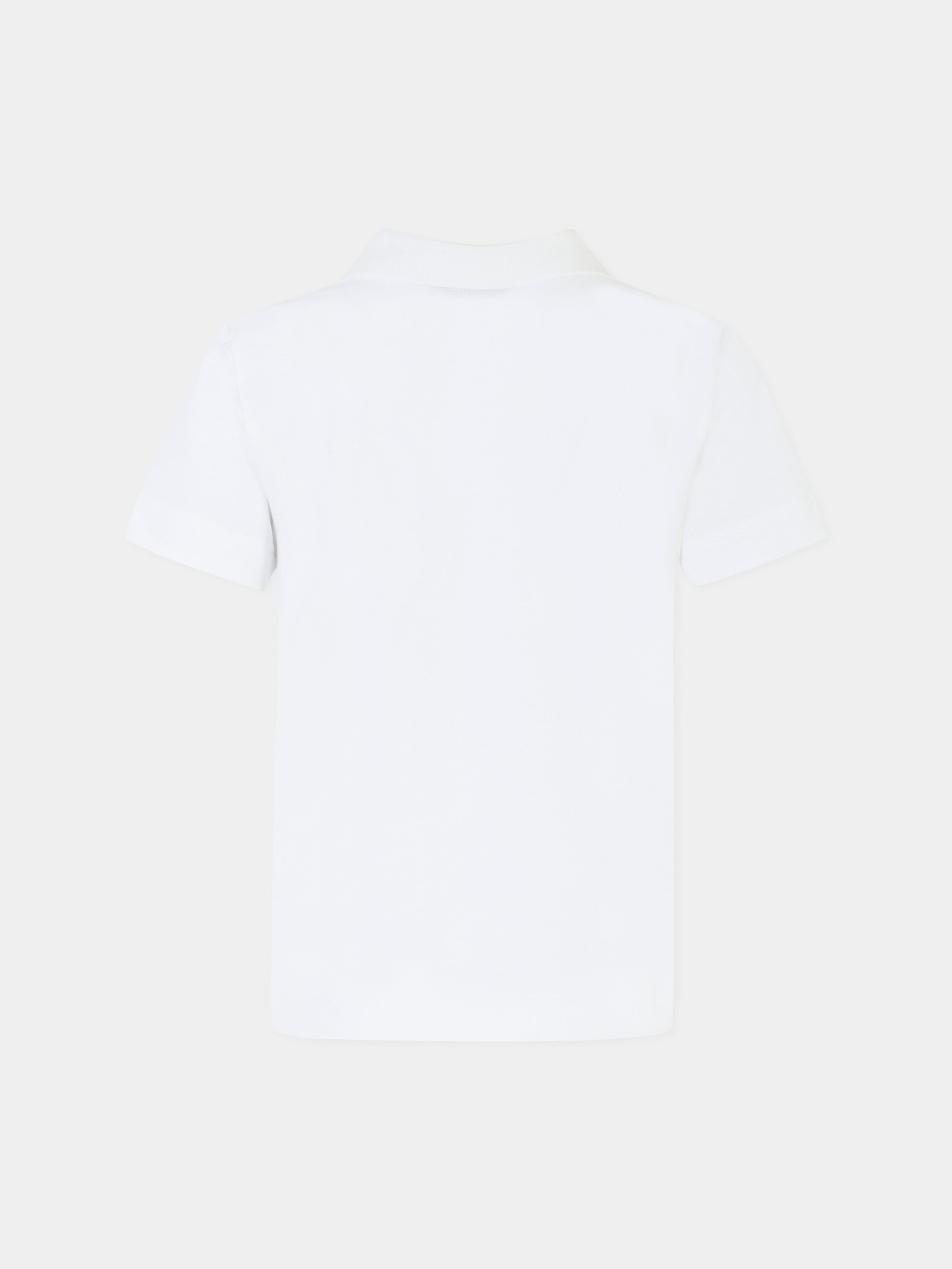 Polo bianca per bambino con logo,N°21 Kids,N2103I N0336 0N100