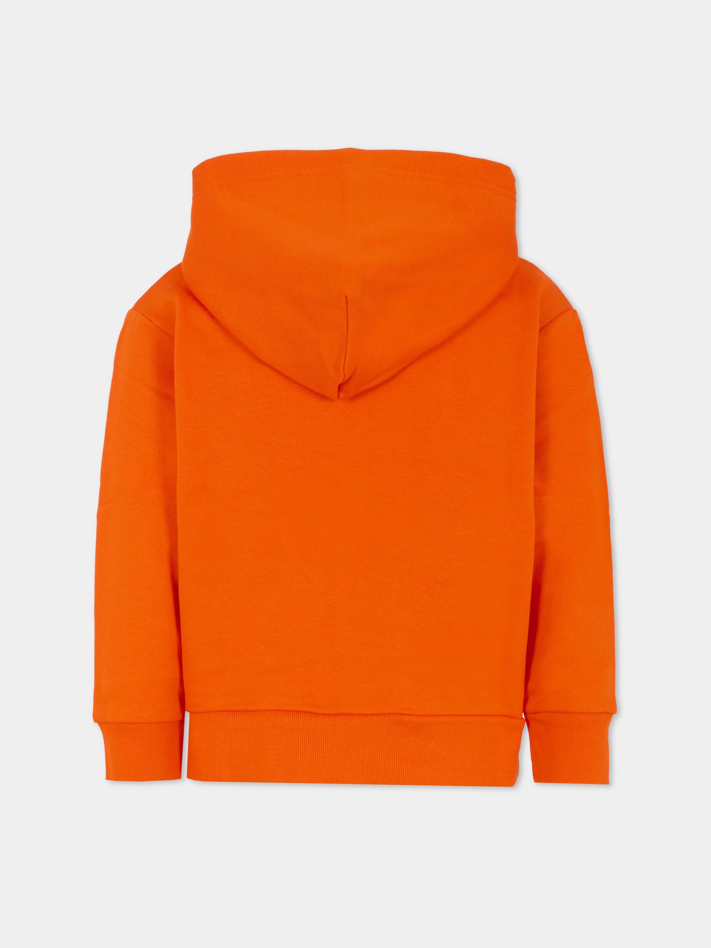 Felpa arancione per bambini con logo,N°21 Kids,N21893 N0154 0N213