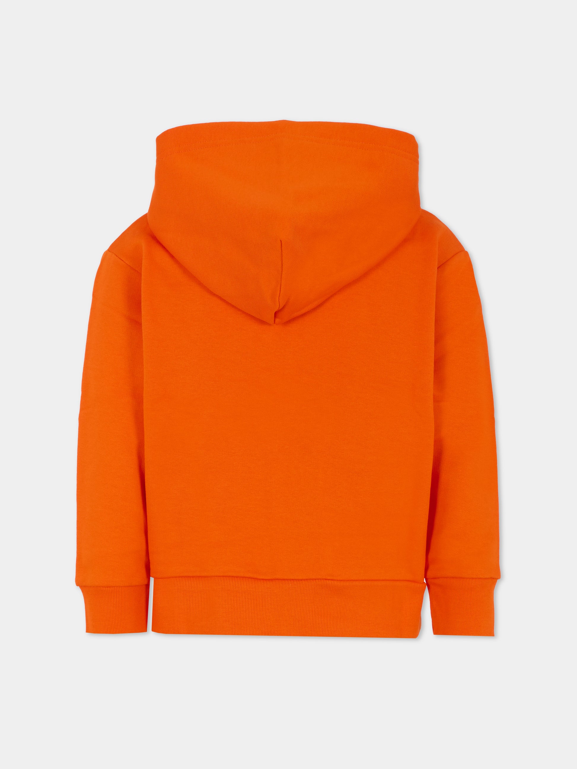 Felpa arancione per bambini con logo,N°21 Kids,N21893 N0154 0N213