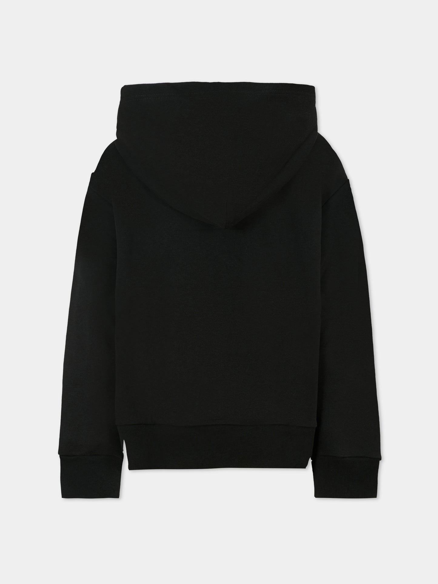 Felpa nera per bambini con logo,N°21 Kids,N21893 N0154 0N900