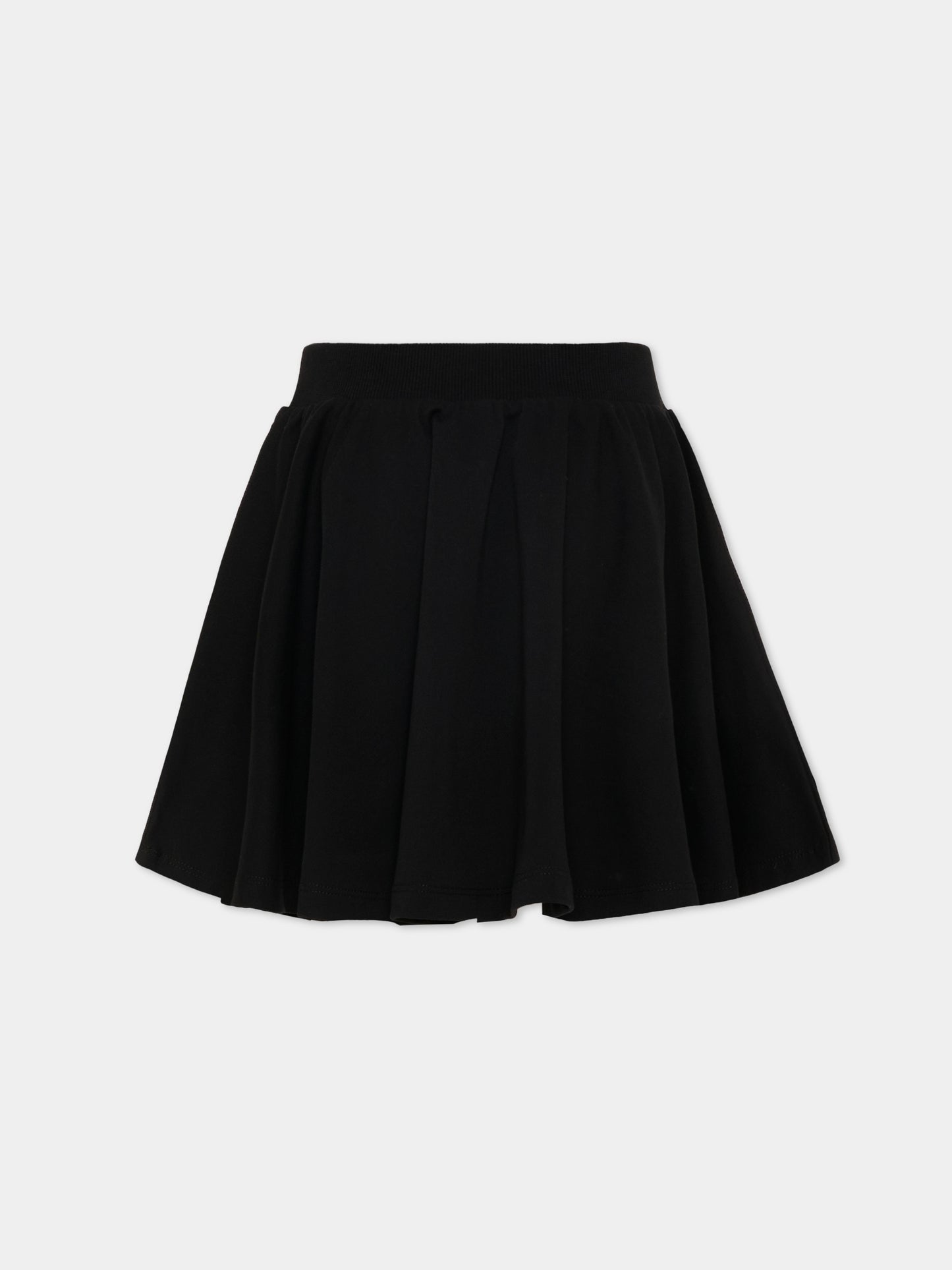 Gonna nera per bambina con Teddy Bear,Moschino Kids,HDJ047 LCA19 60100