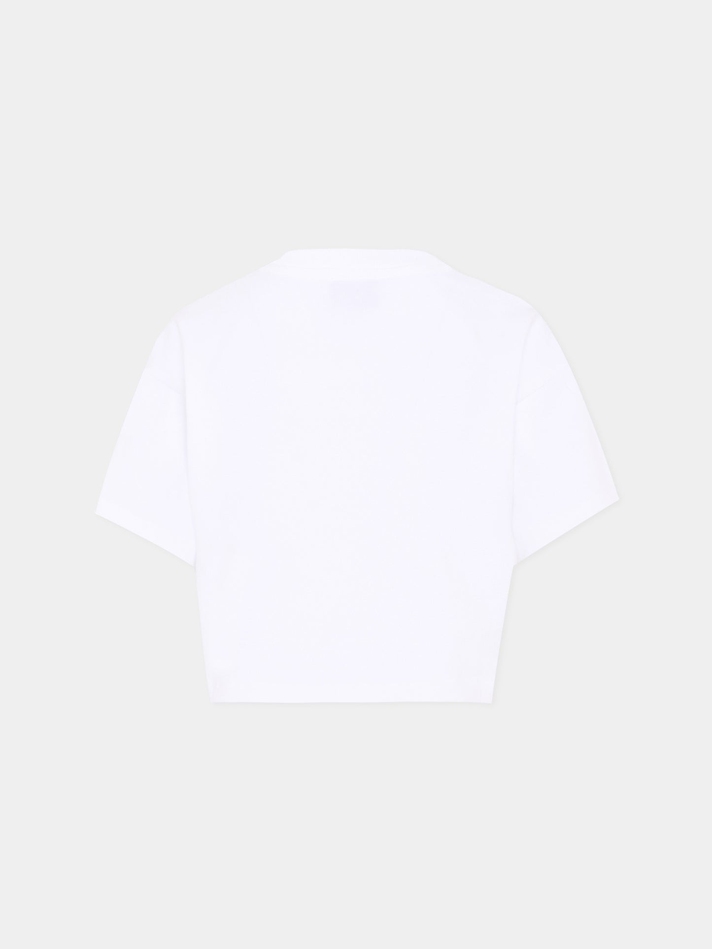 T-Shirt bianca per bambina con Teddy Bear,Moschino Kids,HDM072 LBA00 10101