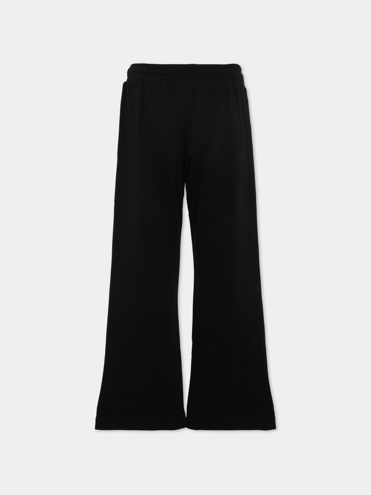 Pantaloni sportivi nero per bambina con Teddy Bear,Moschino Kids,HDP06Z LCA19 60100