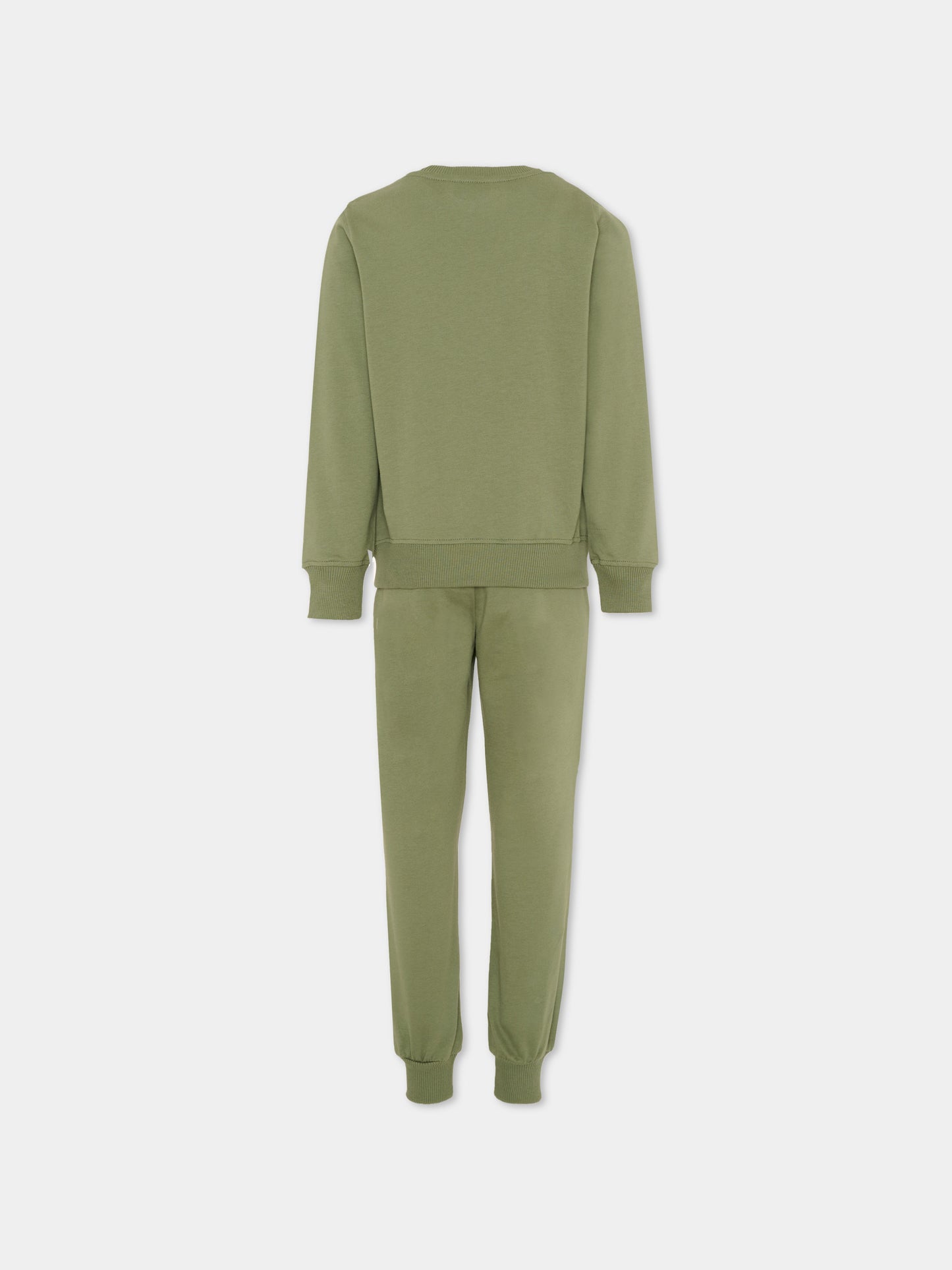 Completo sportivo verde per bambino con Teddy Bear,Moschino Kids,HPK03E LCA19 30037