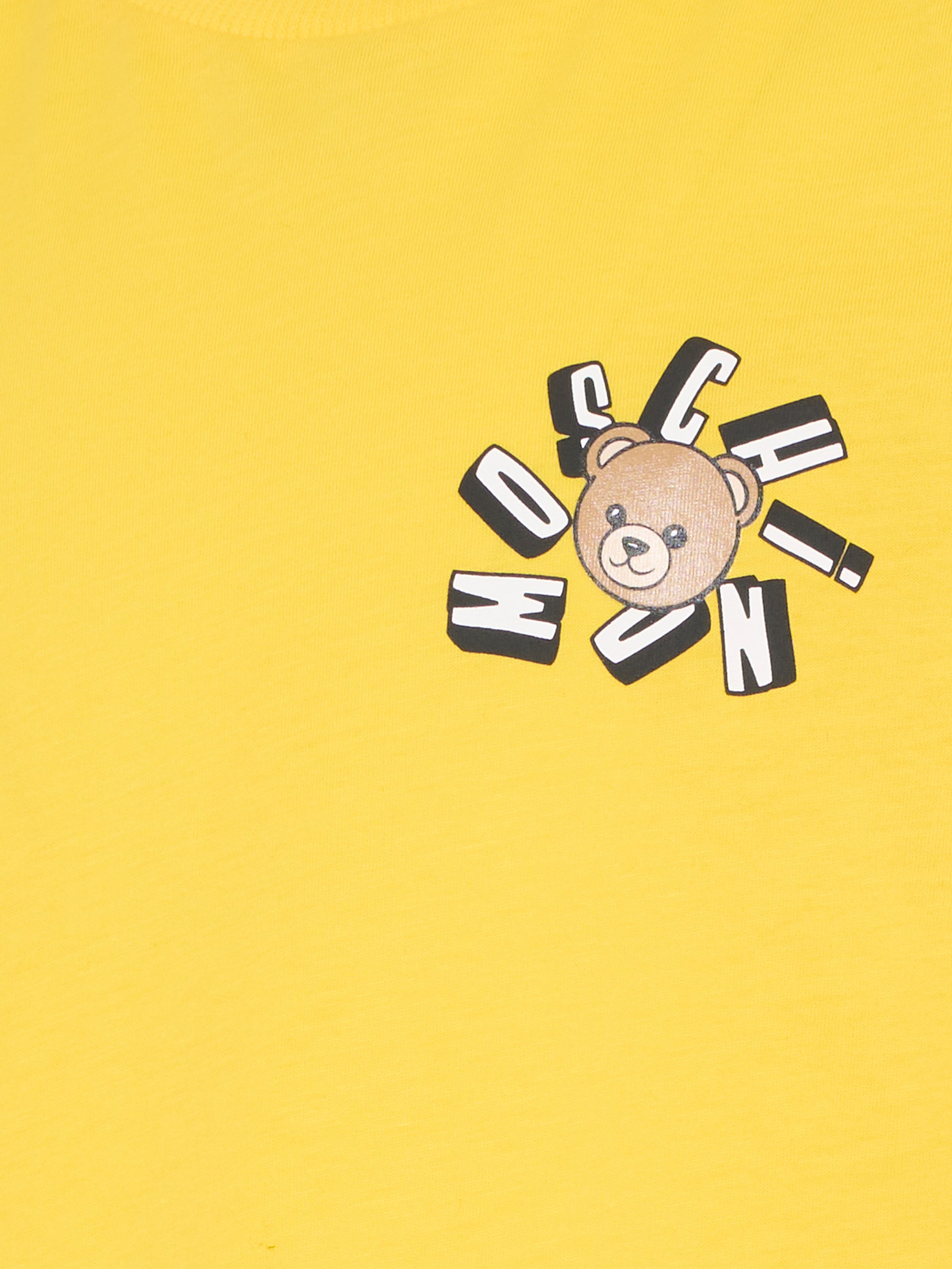 T-shirt gialla per bambini con Teddy Bear,Moschino Kids,HUM05O LAA03 50577