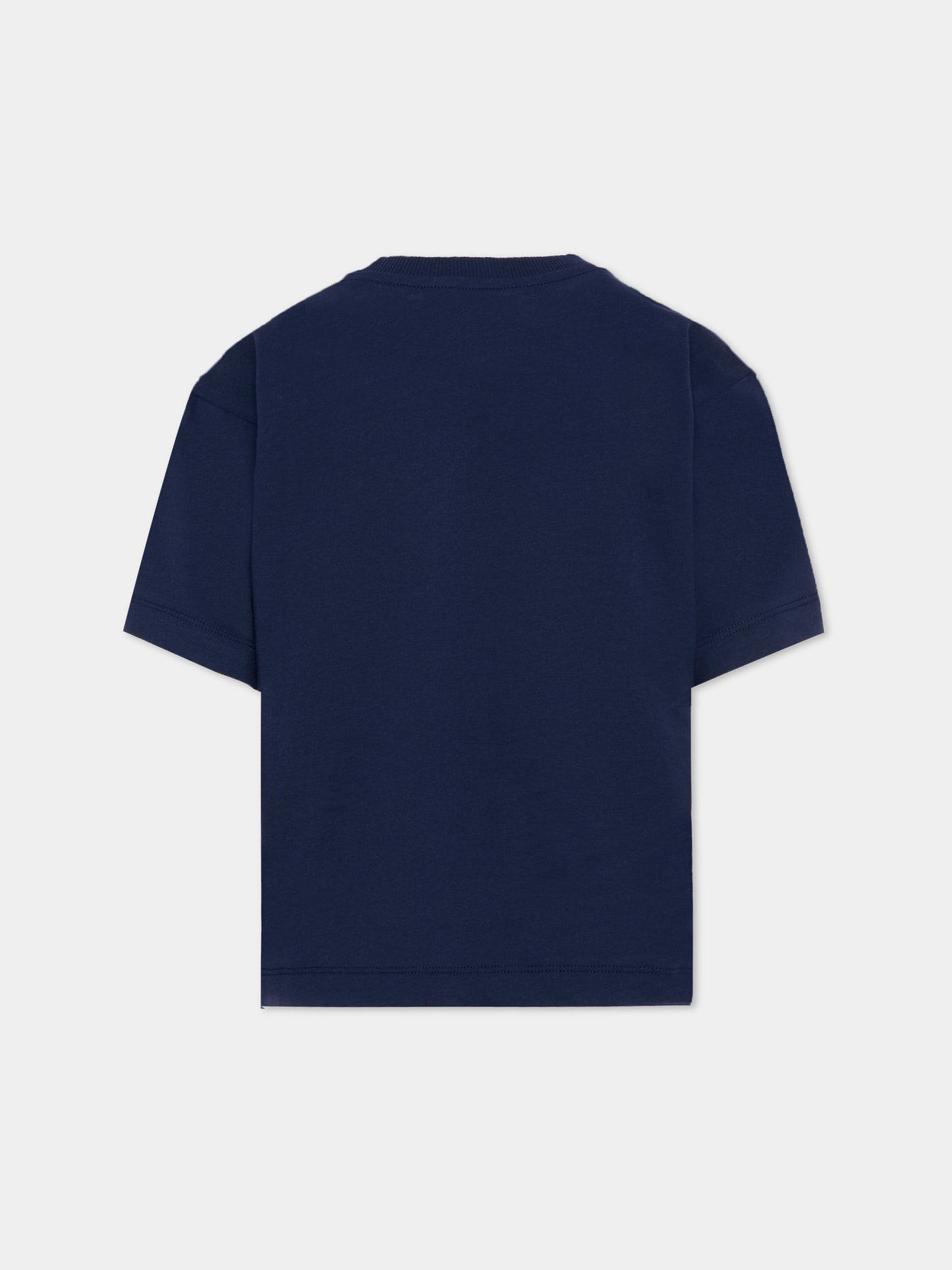 T-Shirt blu per bambini con Teddy Bear,Moschino Kids,HUM05P LAA23 40016