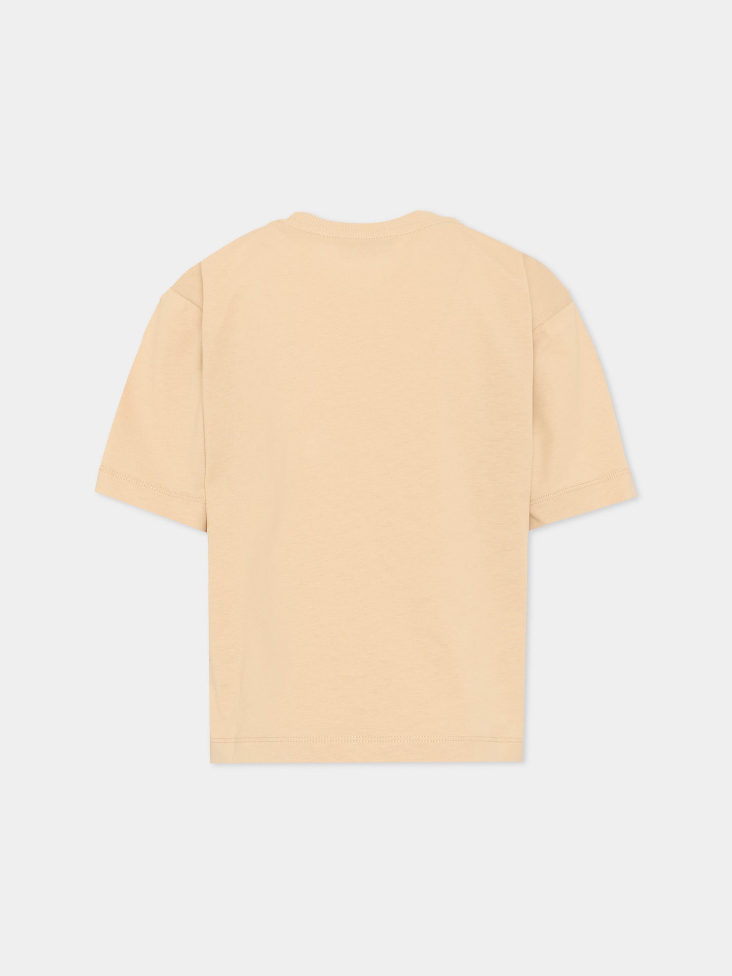 T-Shirt beige per bambini con Teddy Bear,Moschino Kids,HUM05P LAA23 20829