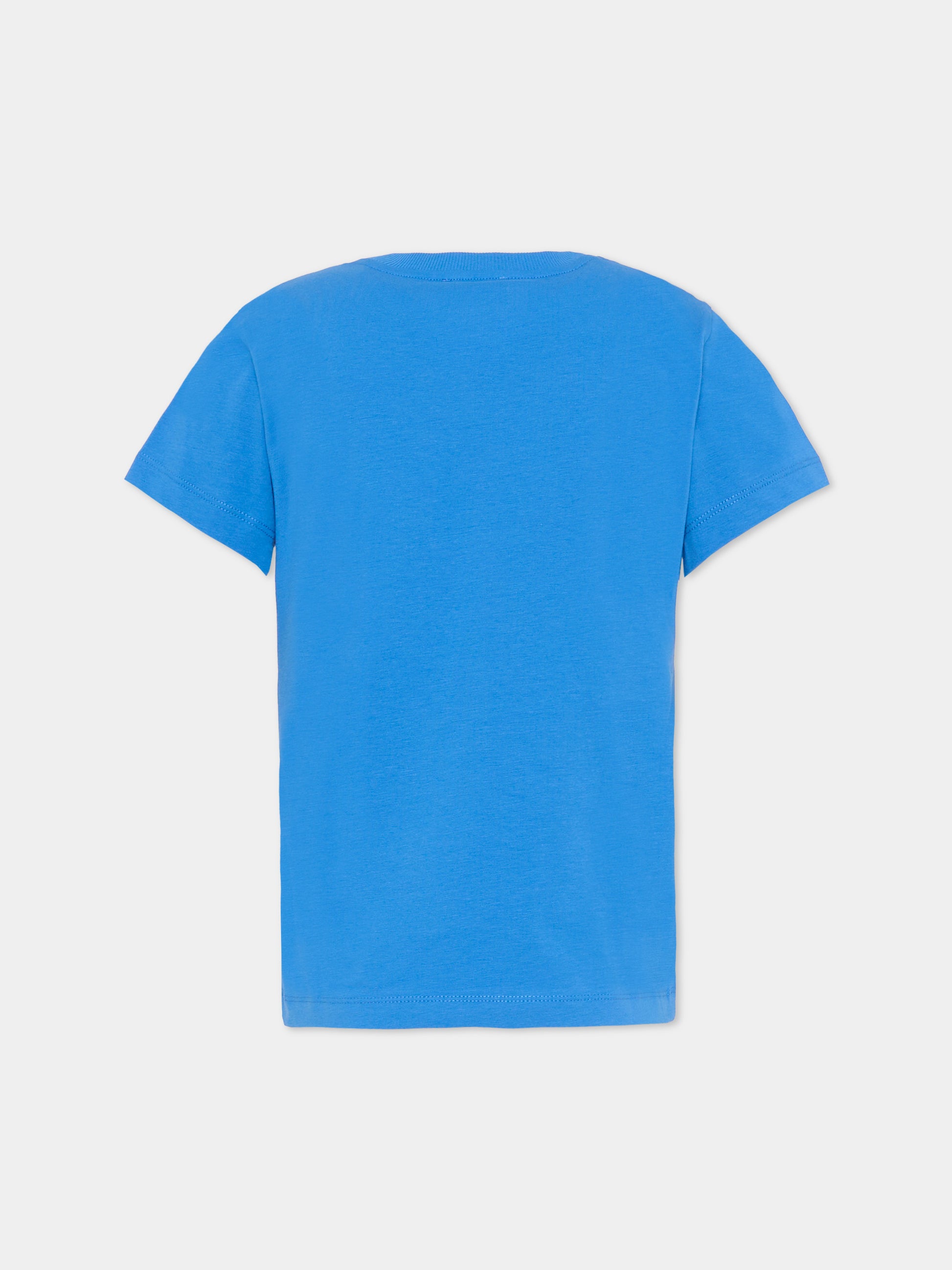 T-shirt blu per bambini con Teddy Bear,Moschino Kids,HUM05U LBA10 40630