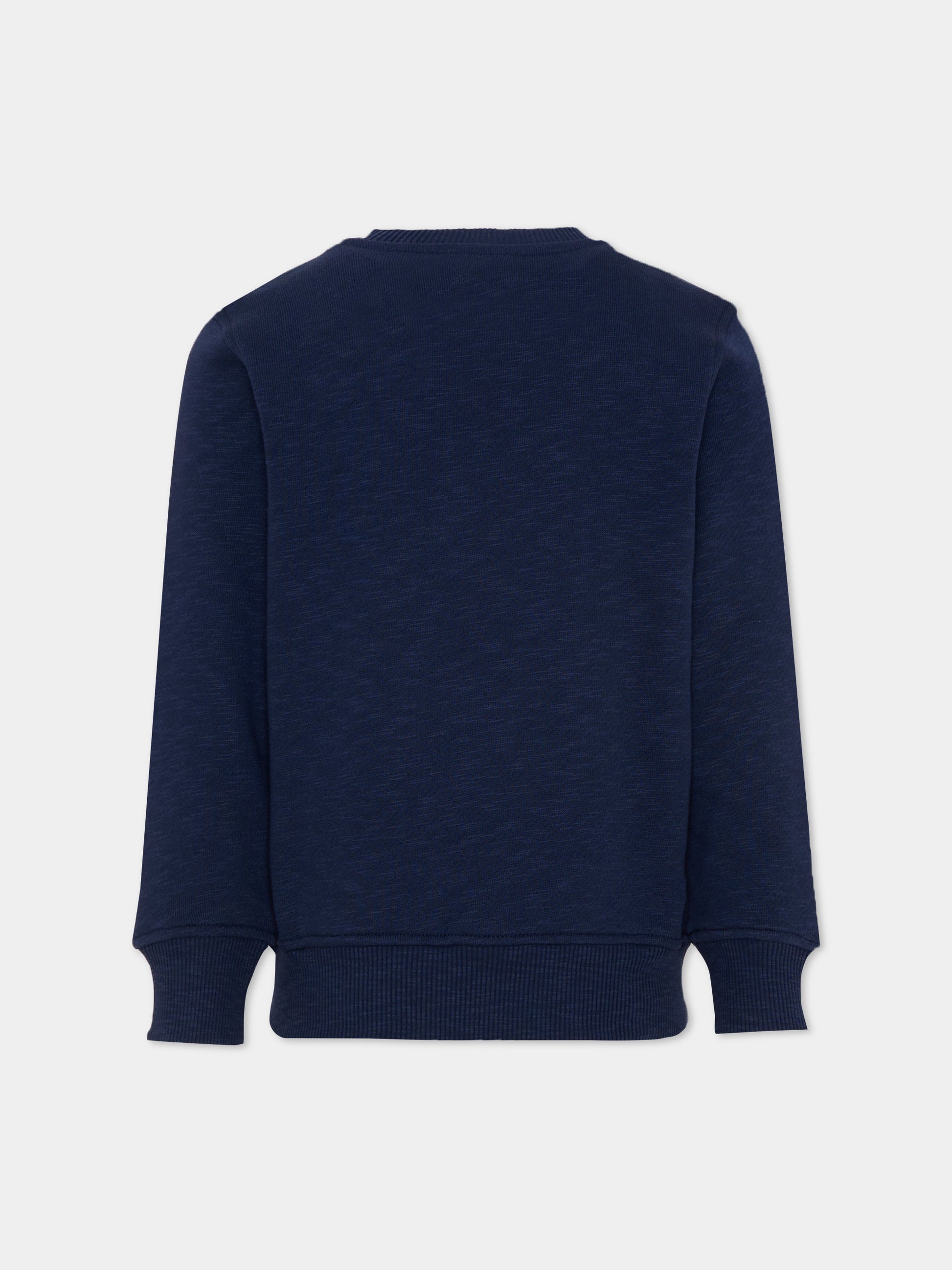 Felpa blu per bambini con Teddy Bear,Moschino Kids,HVF08V LCA88 40016