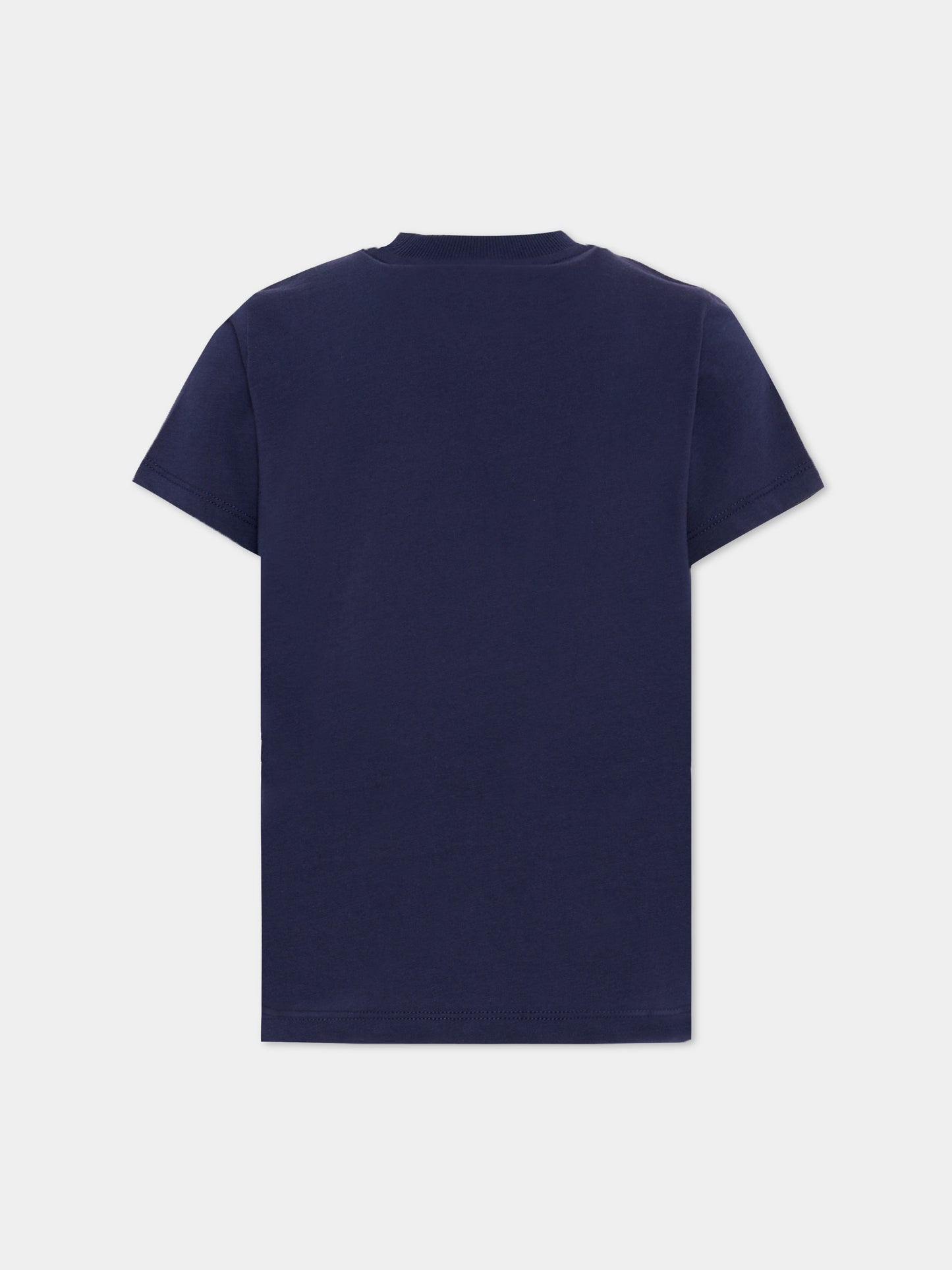 T-Shirt blu per bambini con Teddy Bear,Moschino Kids,HZM058 LAA03 40016