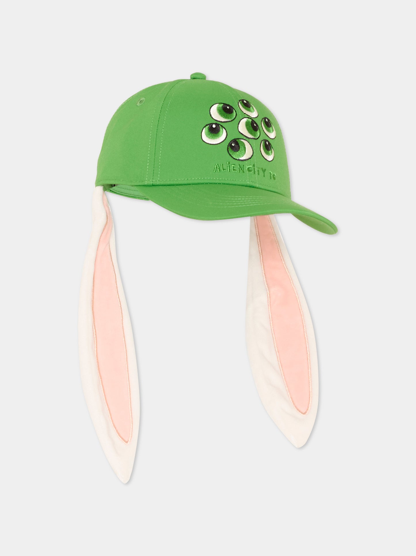Green hat for Kids with ears