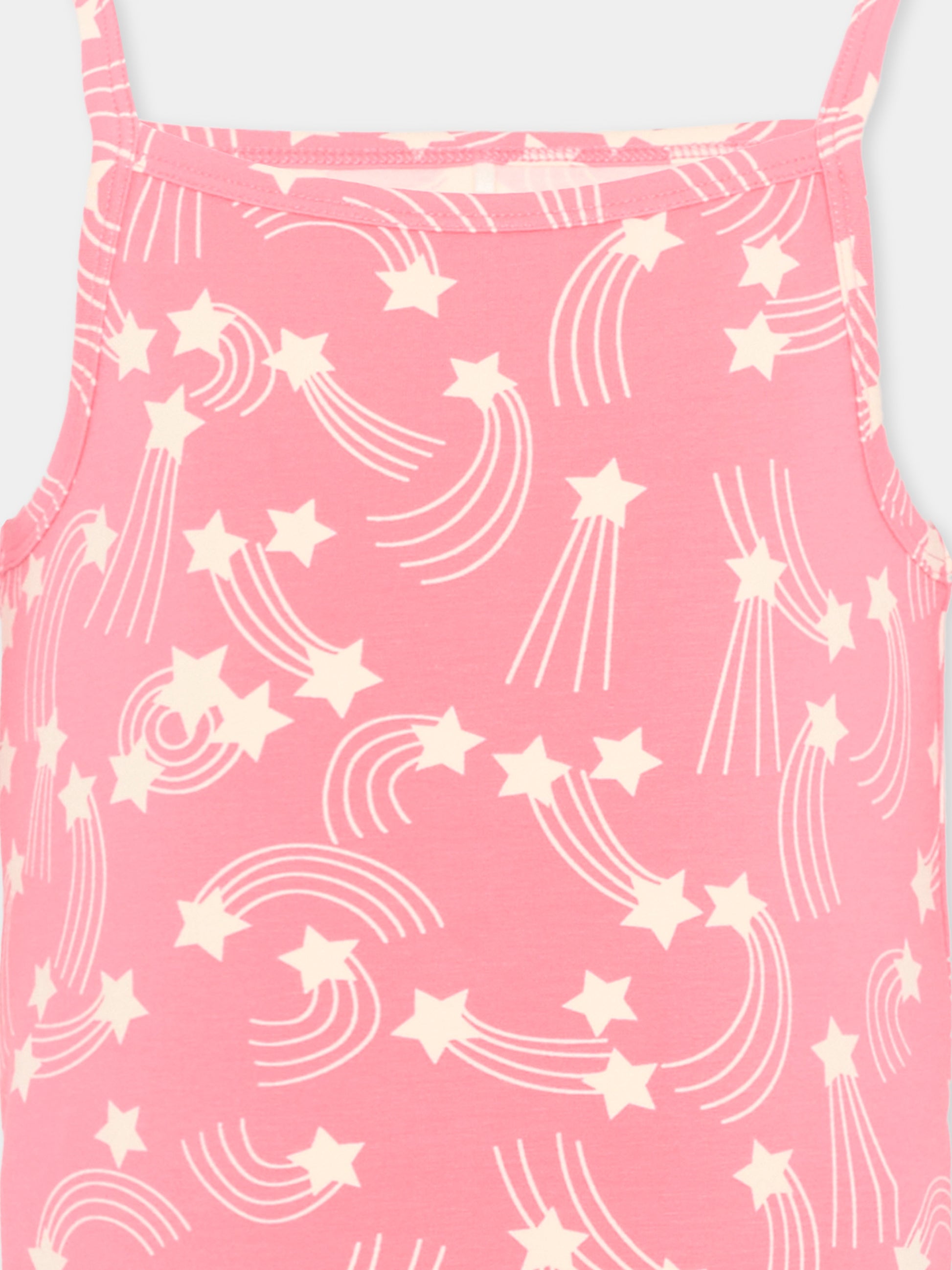 Top rosa per bambina con stelle,Mini Rodini,2622014828