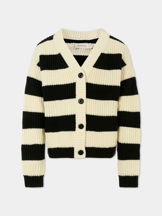 Cardigan multicolor per bambina,Calvin Klein Kids,IG0IG02656 BEH