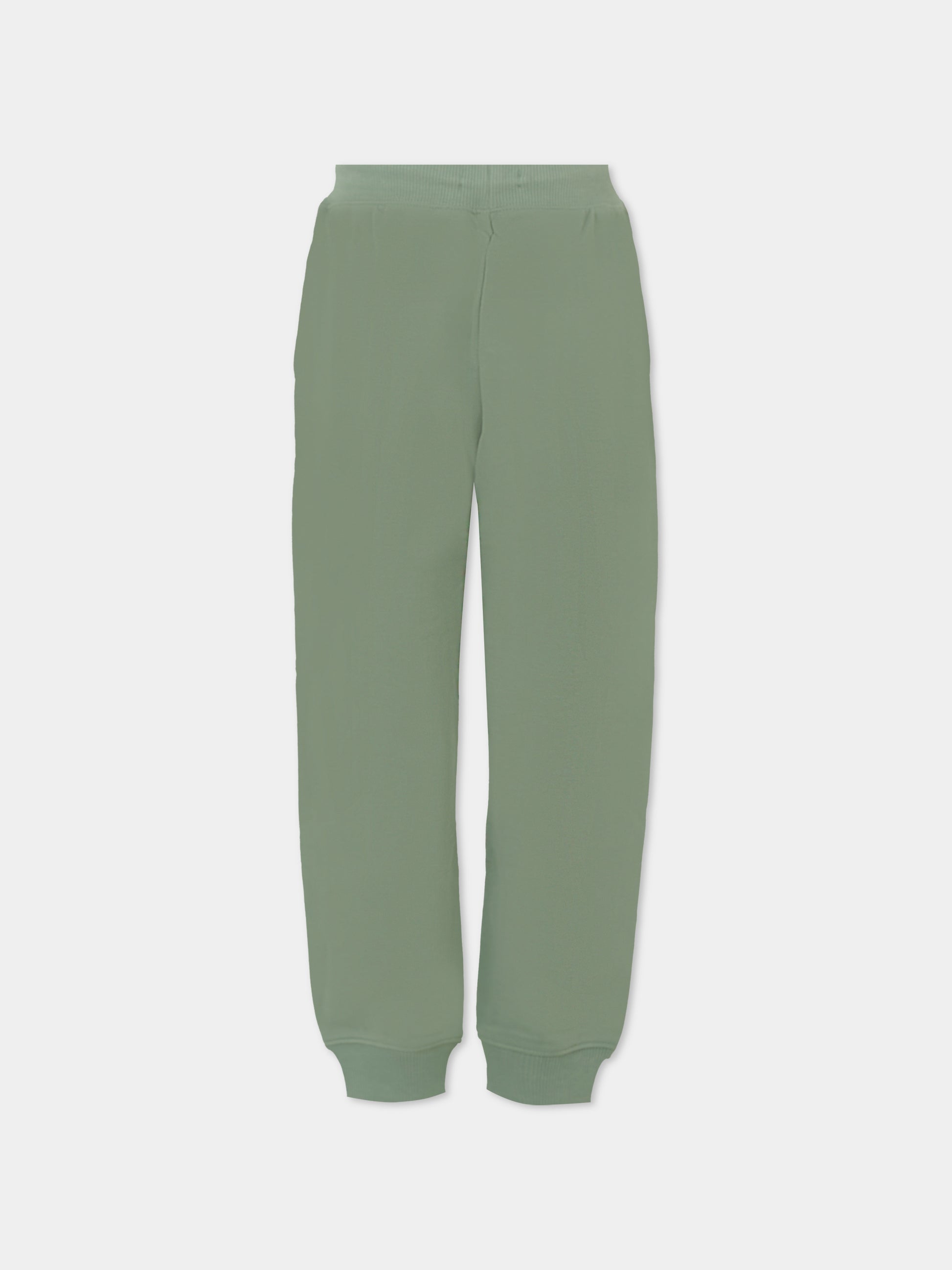 Pantaloni verdi per bambini con logo,Calvin Klein Kids,IU0IU00285 MSW