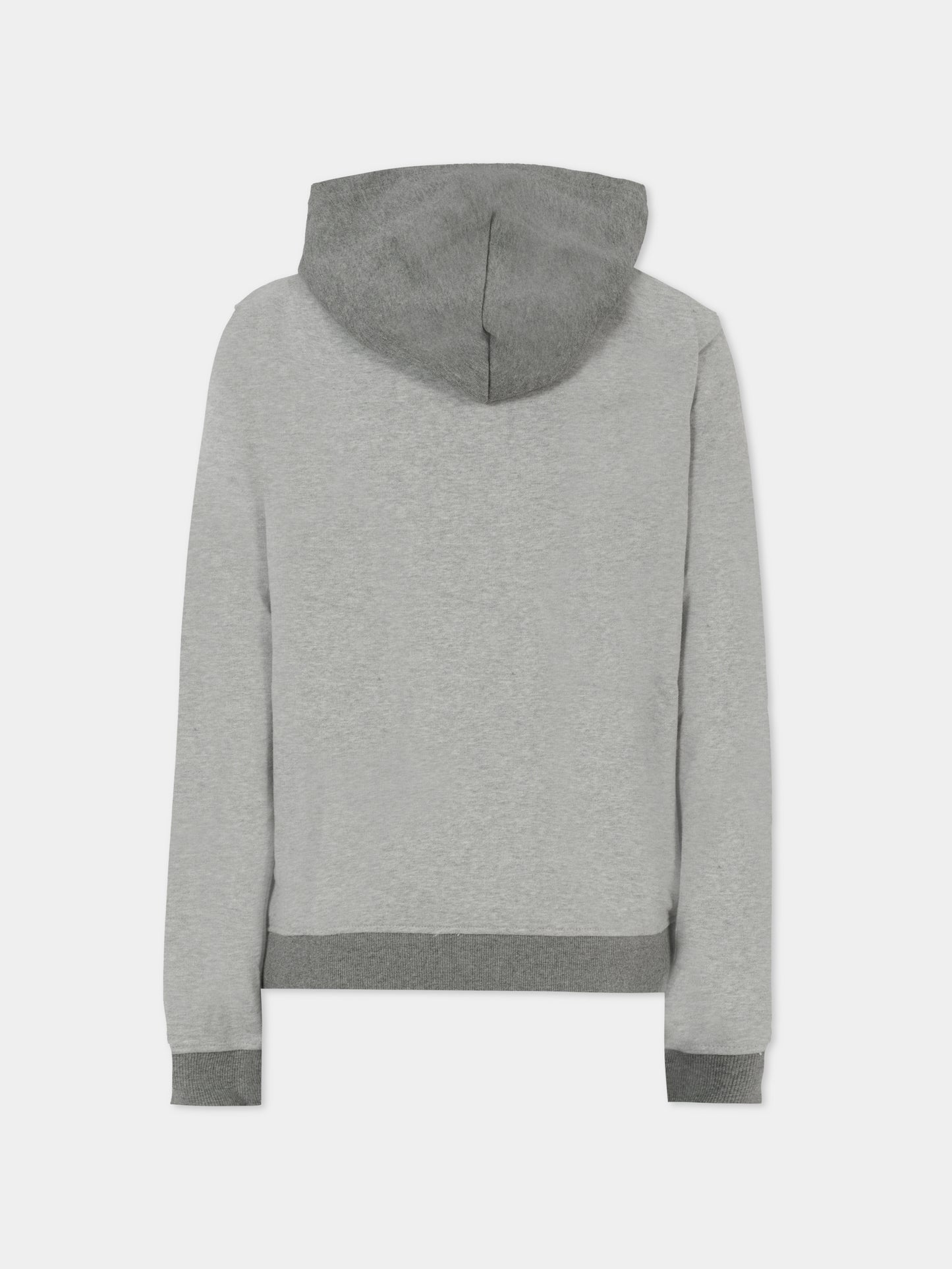 Felpa grigia per bambini con logo ricamato,Tommy Hilfiger Junior,KB0KB09190 P1A