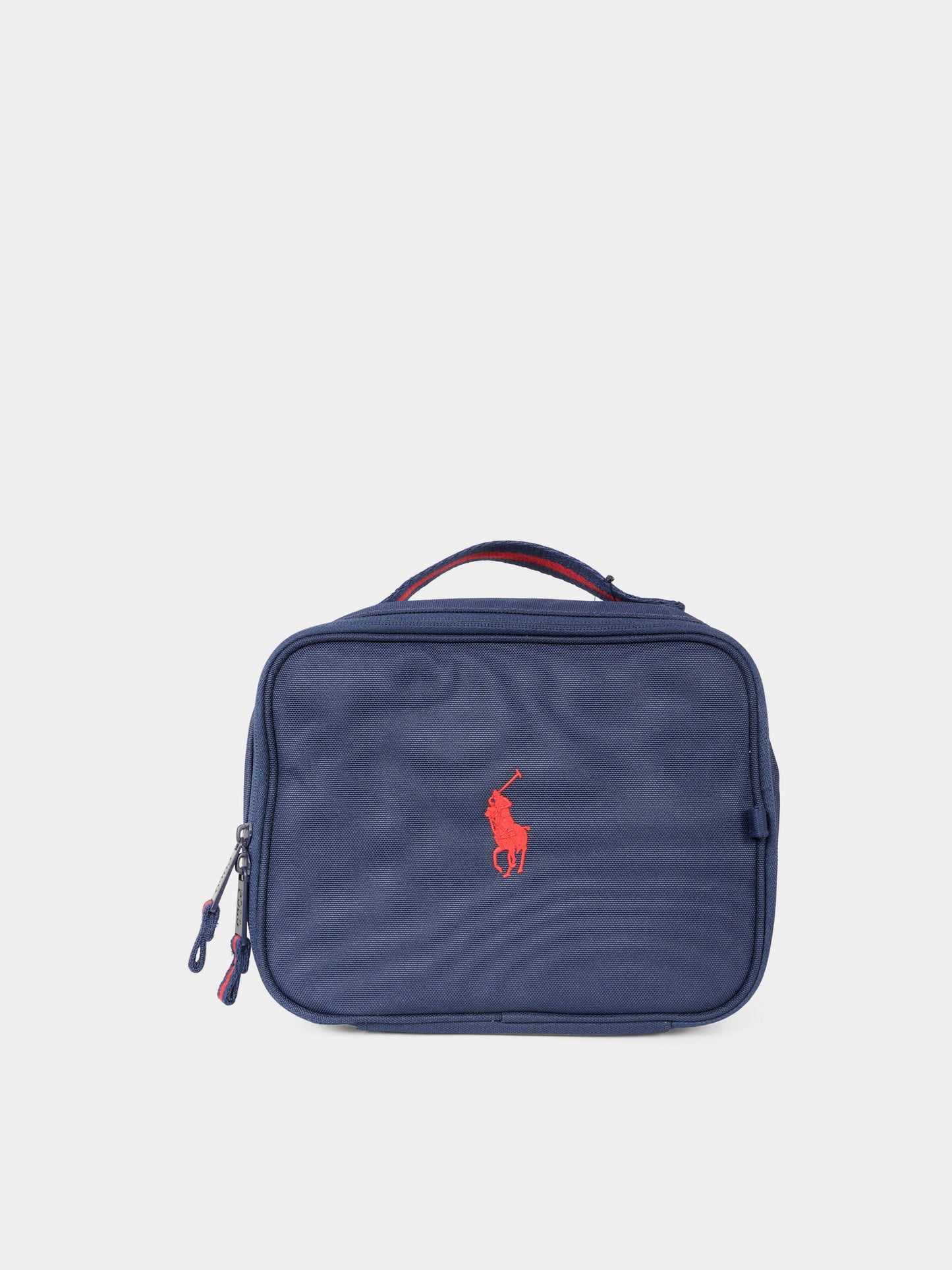 Zaino blu per bambini con cavallino,Ralph Lauren Kids,9AR077 BCV