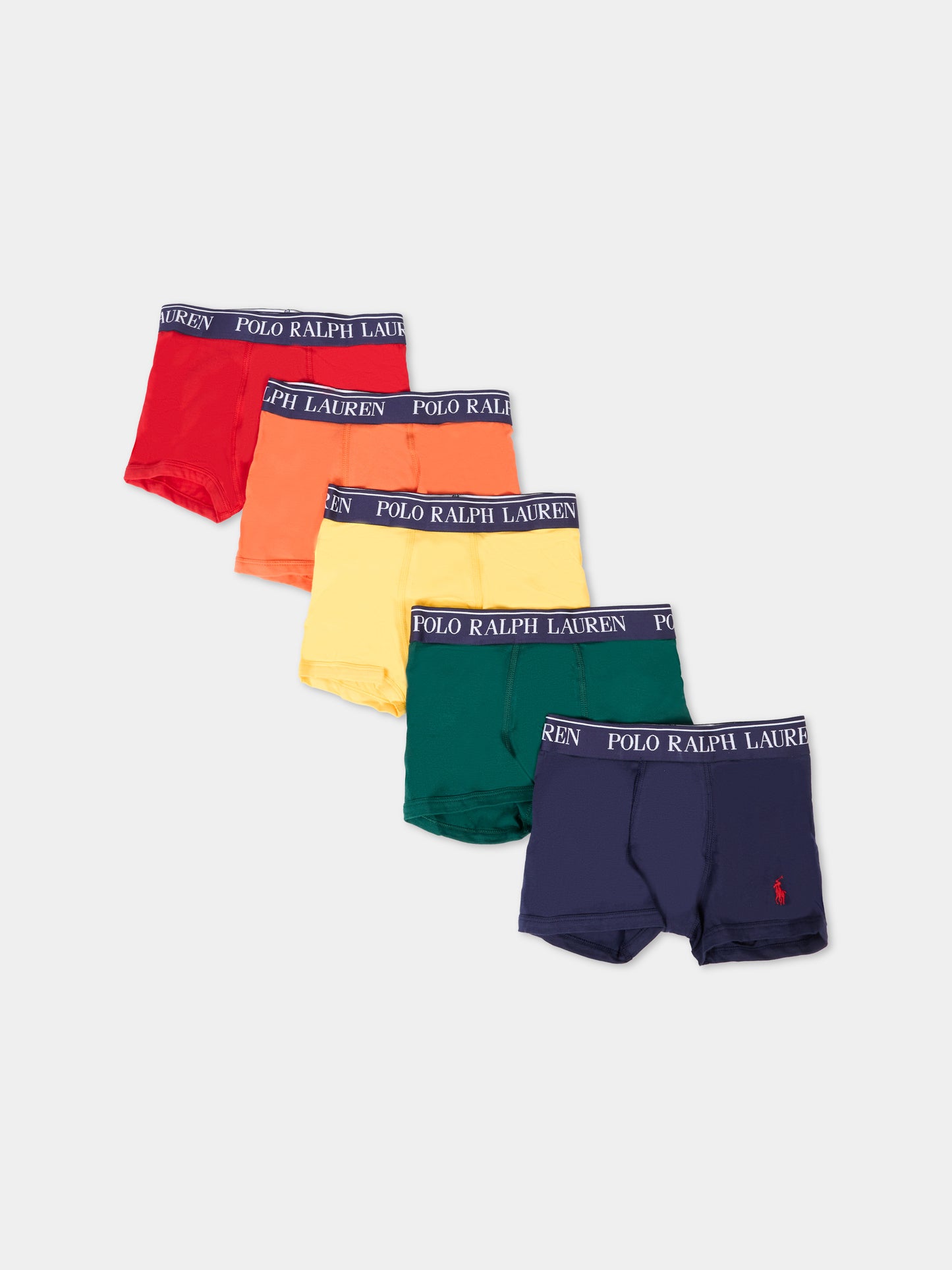 Set boxer multicolor per bambino con cavallino,Ralph Lauren Kids,P5014 BCV
