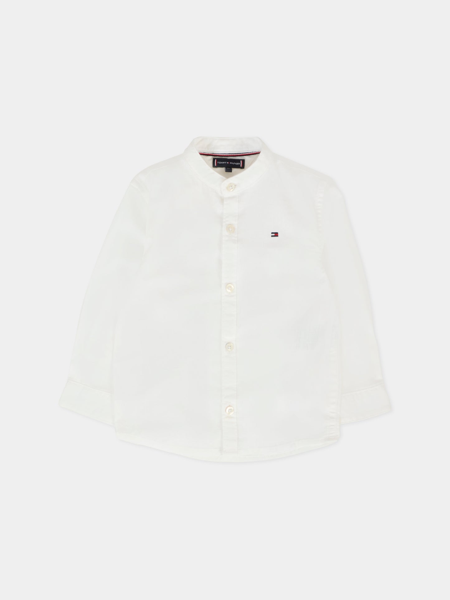 Camicia bianca per neonato con bandierina,Tommy Hilfiger Junior,KB0KB09557 YBR