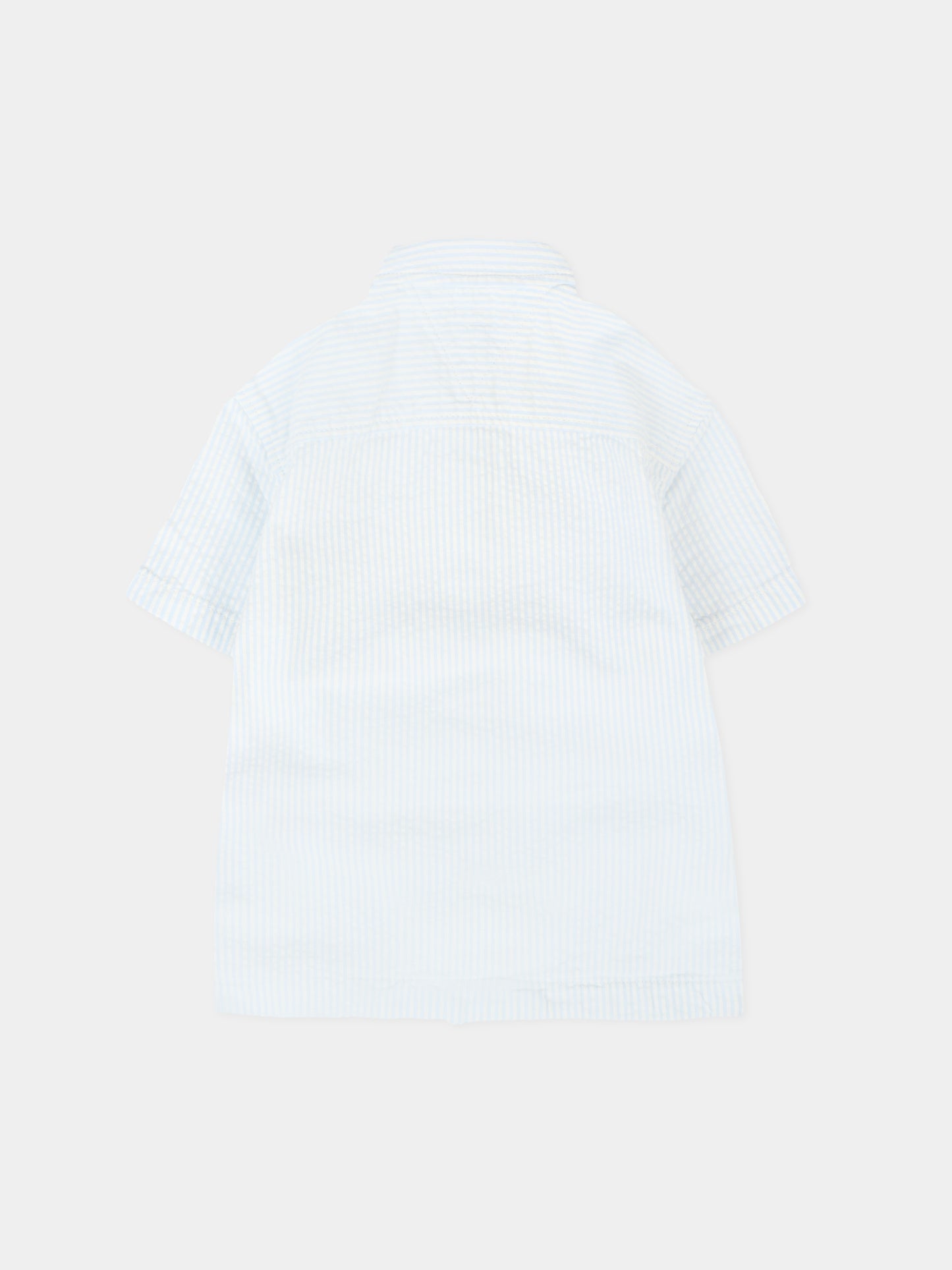 Camicia celeste per neonato con bandierina,Tommy Hilfiger Junior,KB0KB09558 0A4