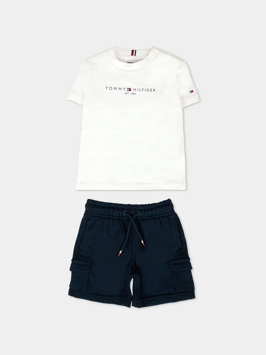 Completo multicolor per neonato con logo,Tommy Hilfiger Junior,KB0KB09661 YBR
