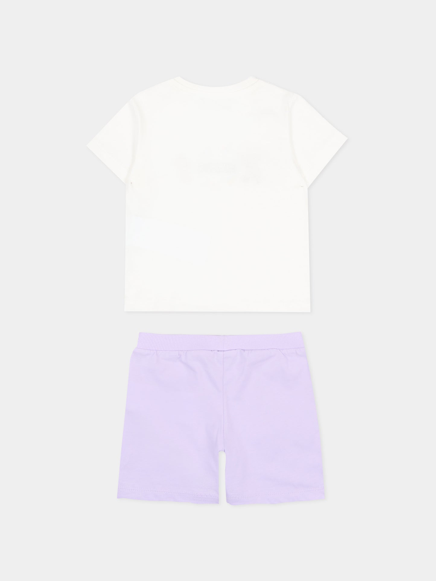 Completo sportivo multicolor per neonati con Teddy Bear,Moschino Kids,M5G00M LAA01 83695