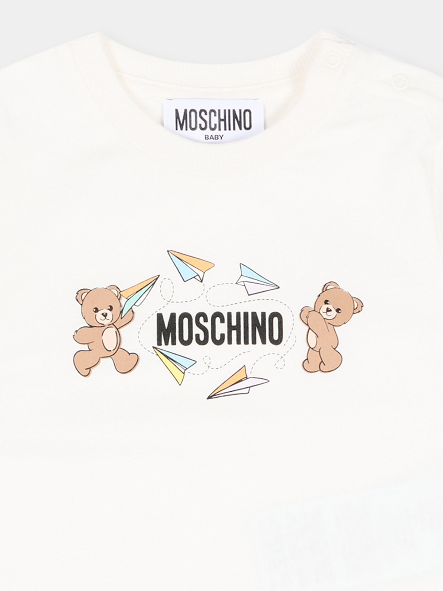 Completo sportivo multicolor per neonati con Teddy Bear,Moschino Kids,M5G00M LAA01 83695