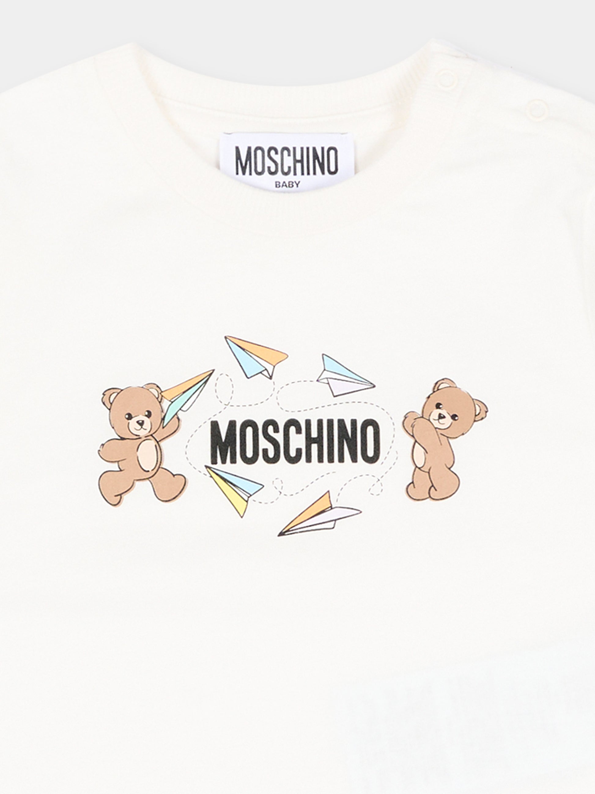 Completo sportivo multicolor per neonati con Teddy Bear,Moschino Kids,M5G00M LAA01 83695