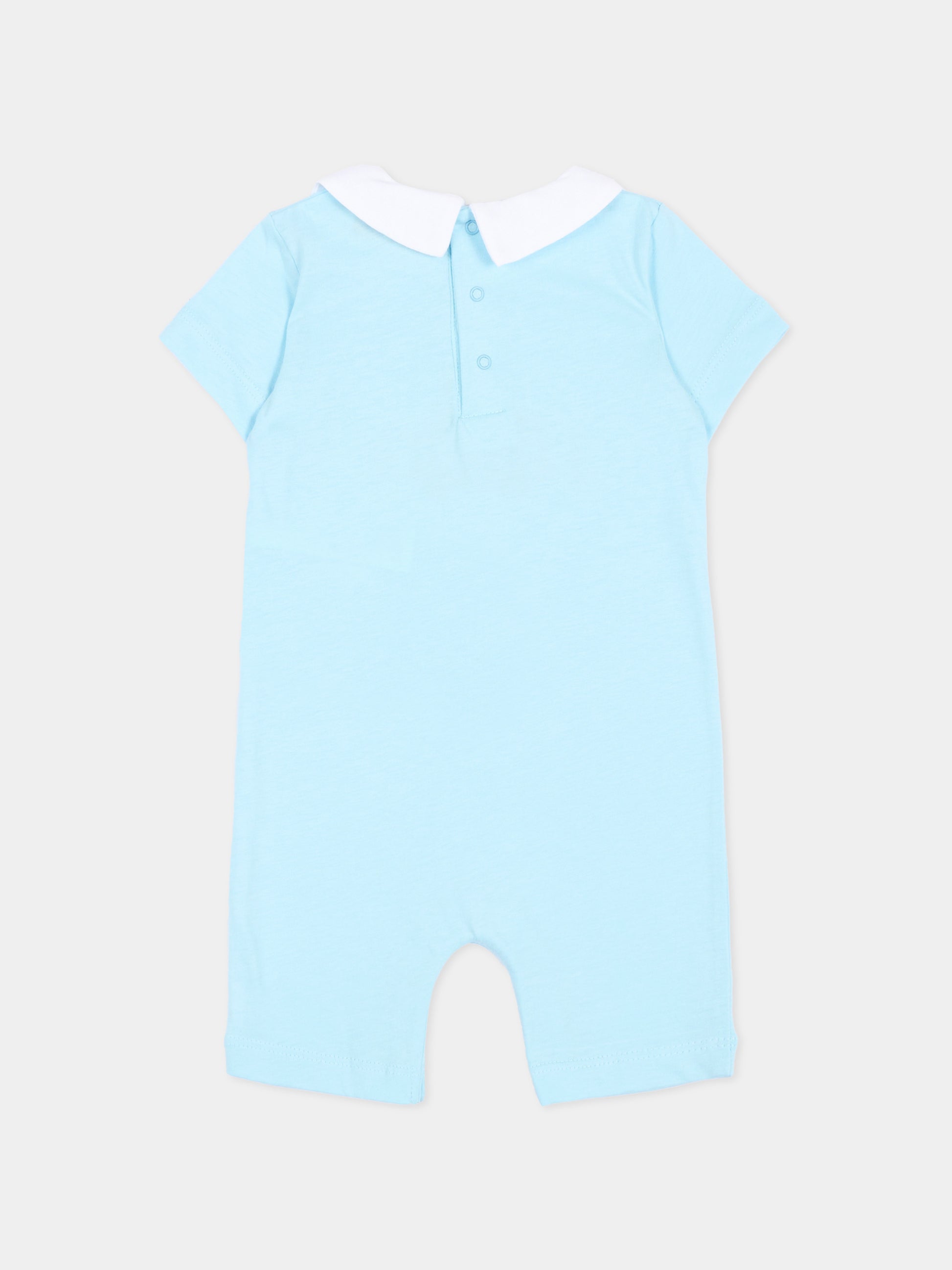 Tutina celeste per neonati con teddy bear,Moschino Kids,MNY03Y LAA03 40304