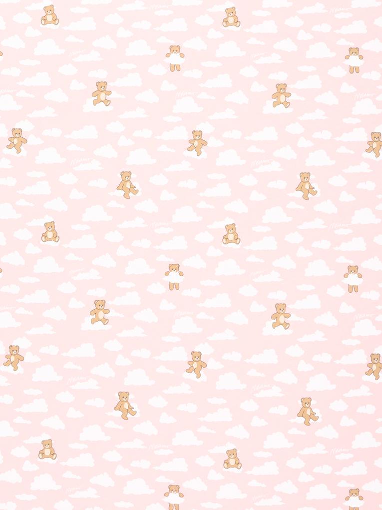 Coperta rosa per neonata con Teddy Bear,Moschino Kids,MRB00F LCA19 83696