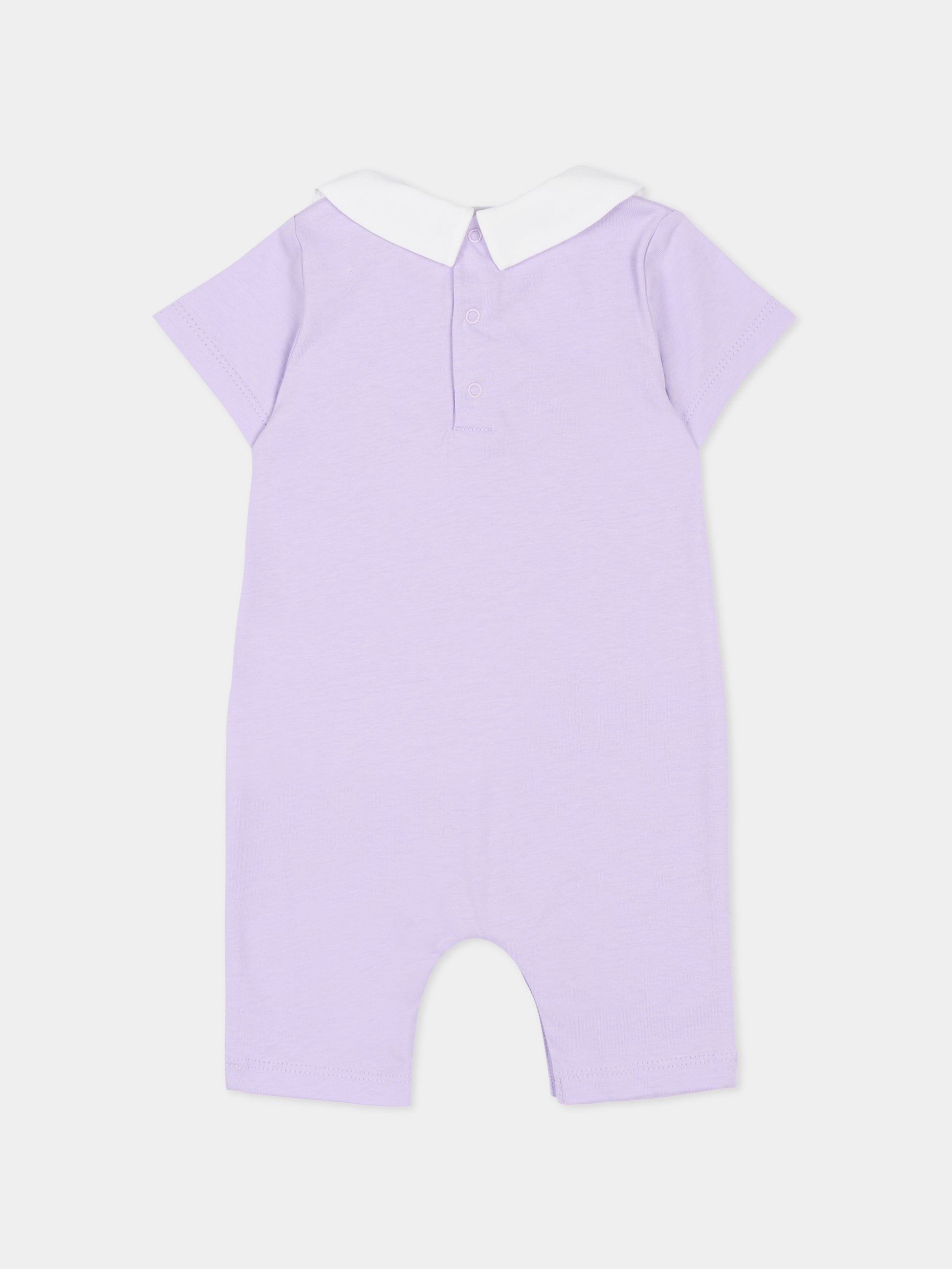 Pagliaccetto lilla per neonata con Teddy Bears,Moschino Kids,MUT04O LAA01 51683