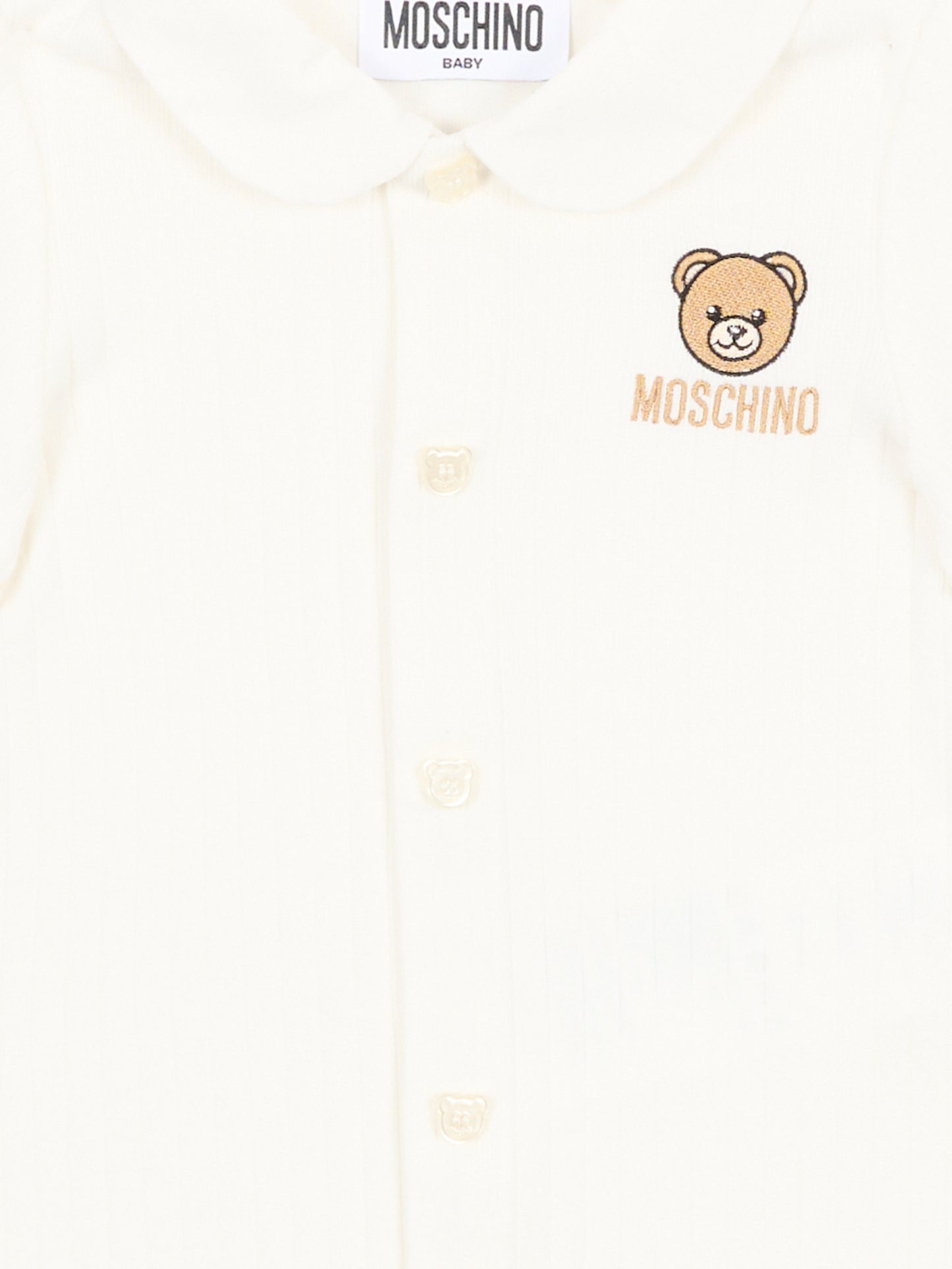 Pagliaccetto avorio Moschino per neonati,Moschino Kids,MUY08Y LAA55 10063